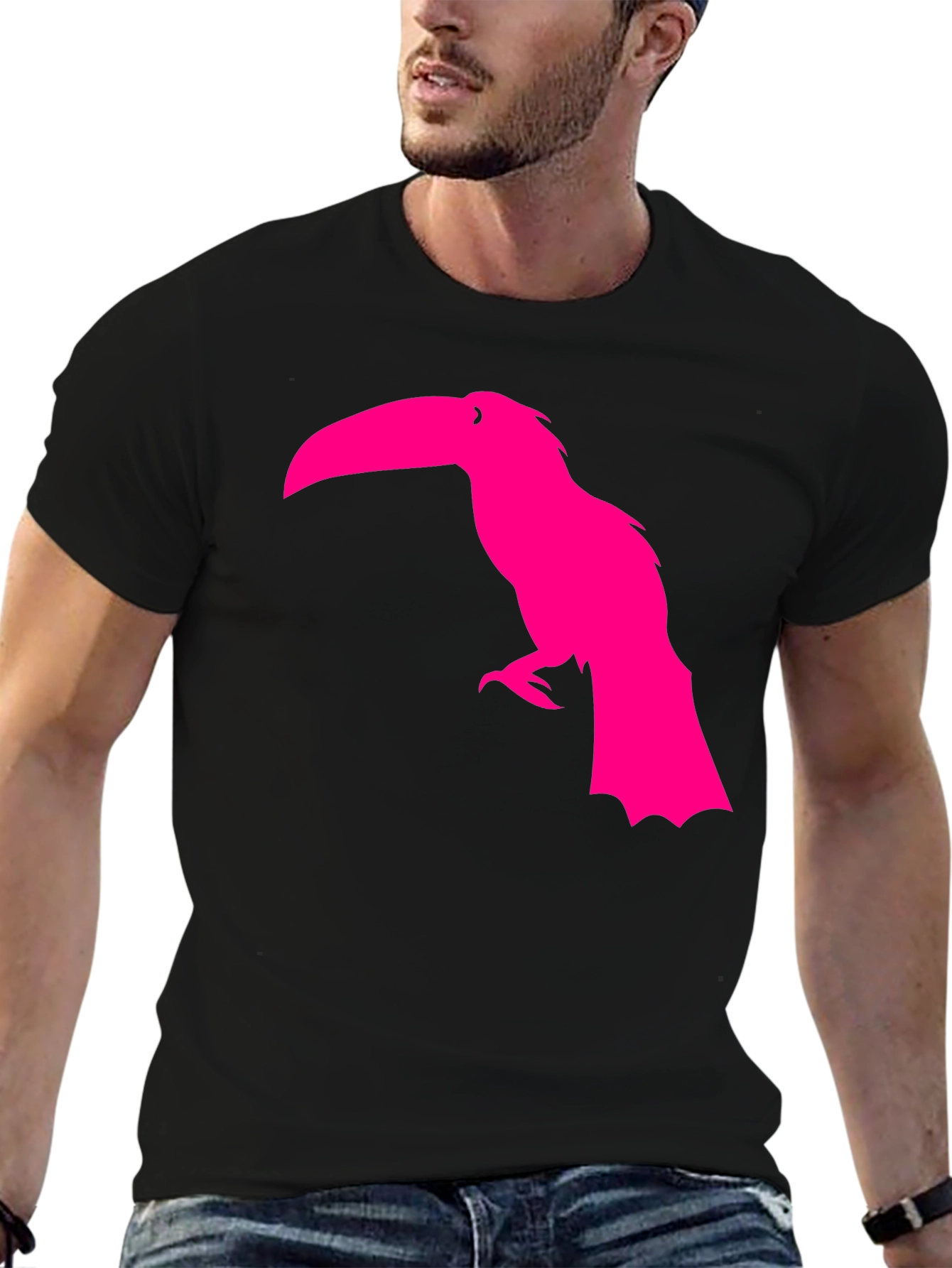 Toucan Graphic Tee - Mens Black T-Shirt
