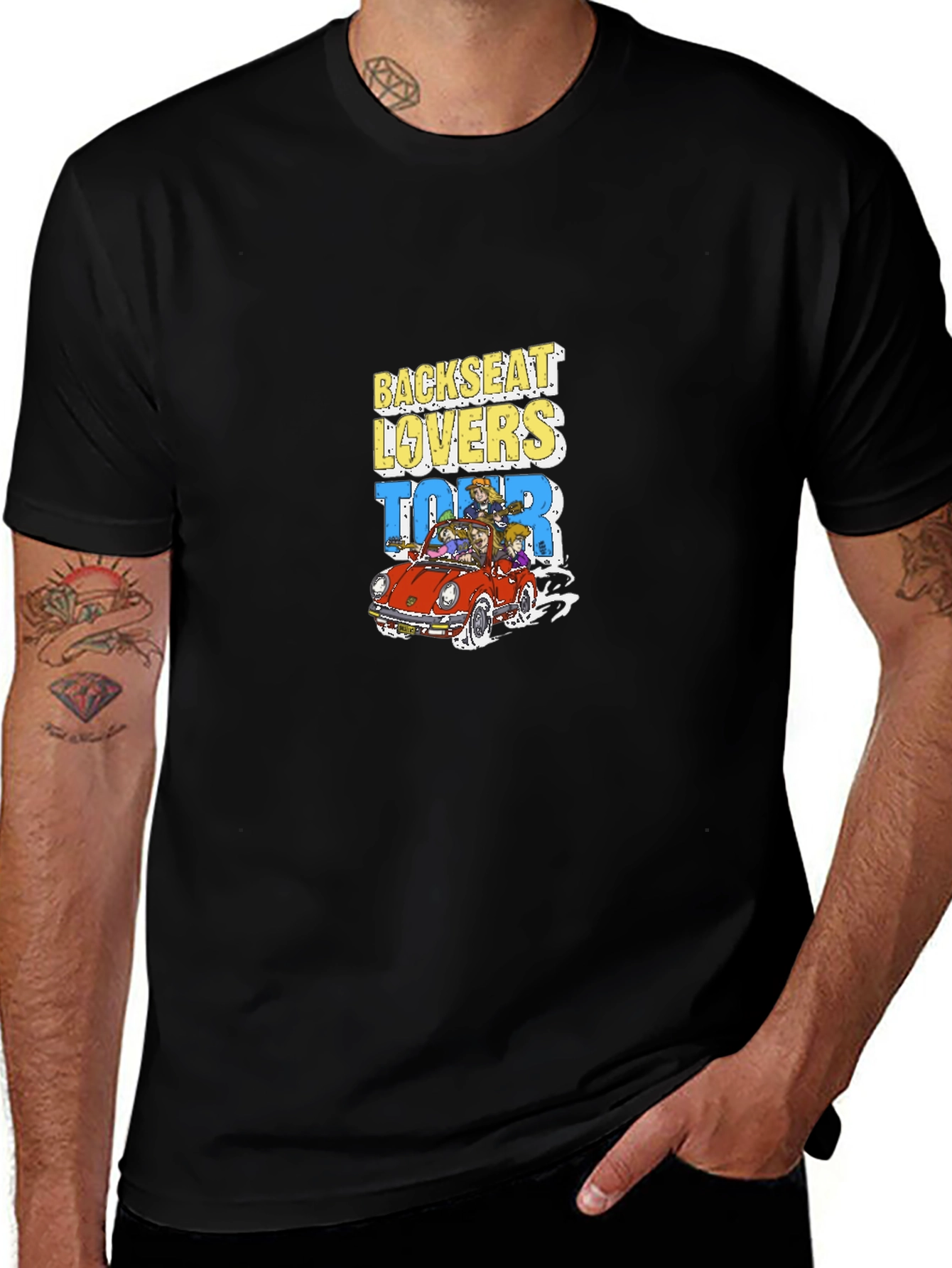 Backseat Lovers Tour T-Shirt Black