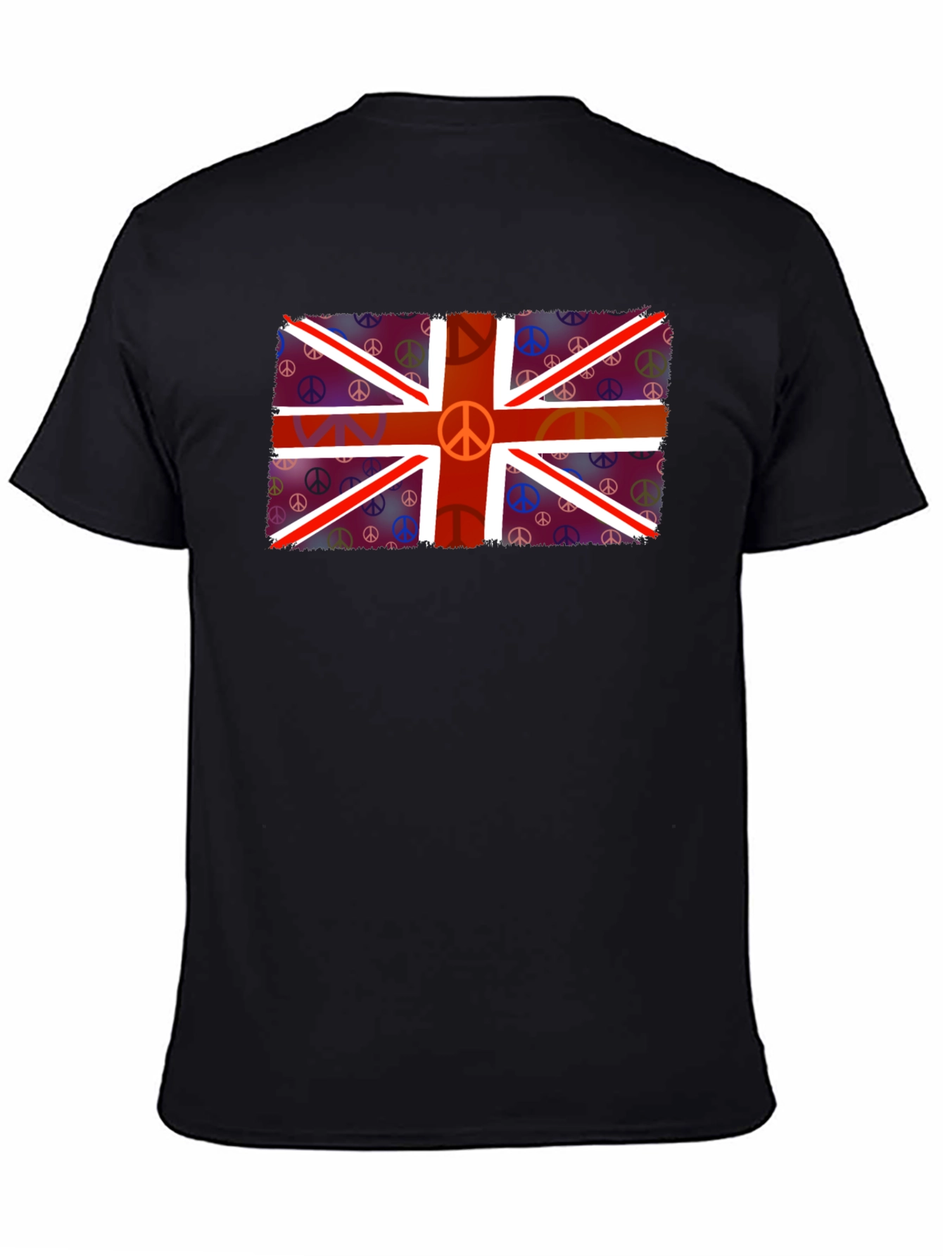 Union Jack Peace Sign T-Shirt - Retro British Style