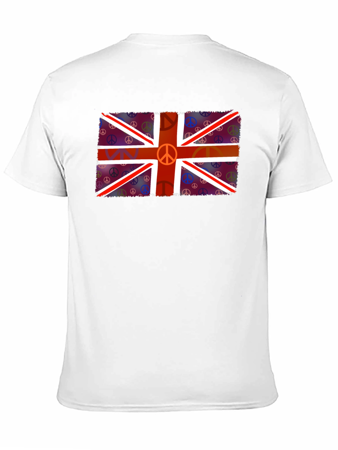 Union Jack Peace Sign T-Shirt - Retro British Style