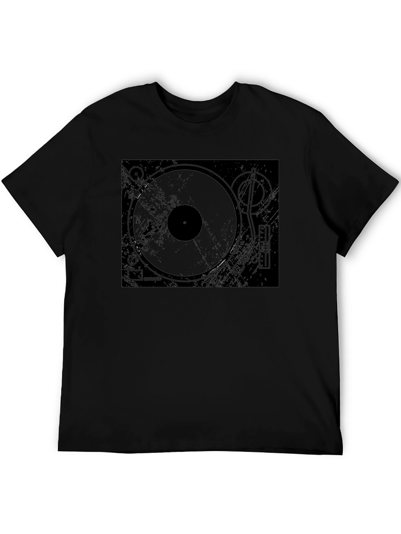 Turntable Graphic Black T-Shirt
