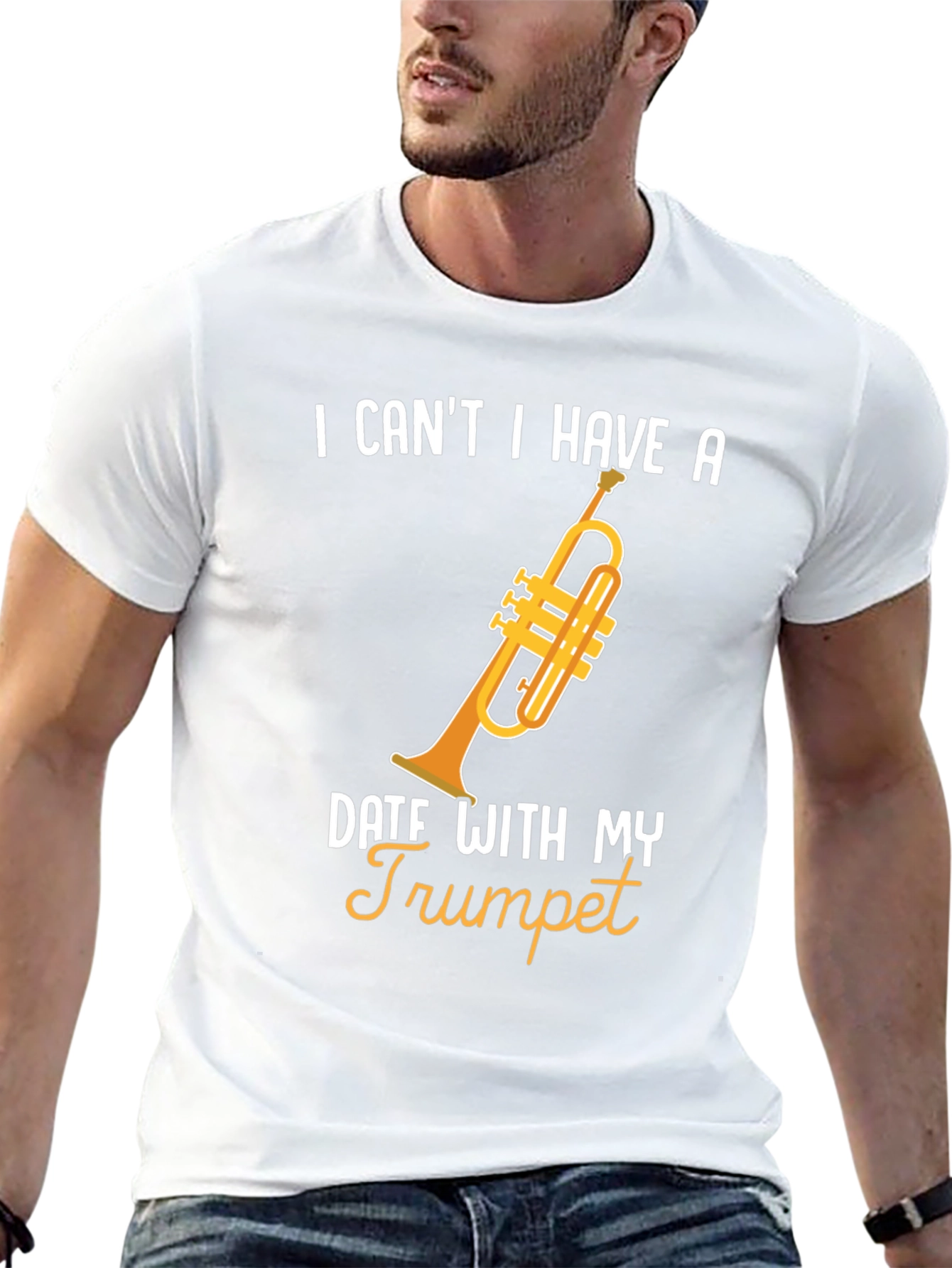 Trumpet Date T-Shirt - Musician Humor Tee