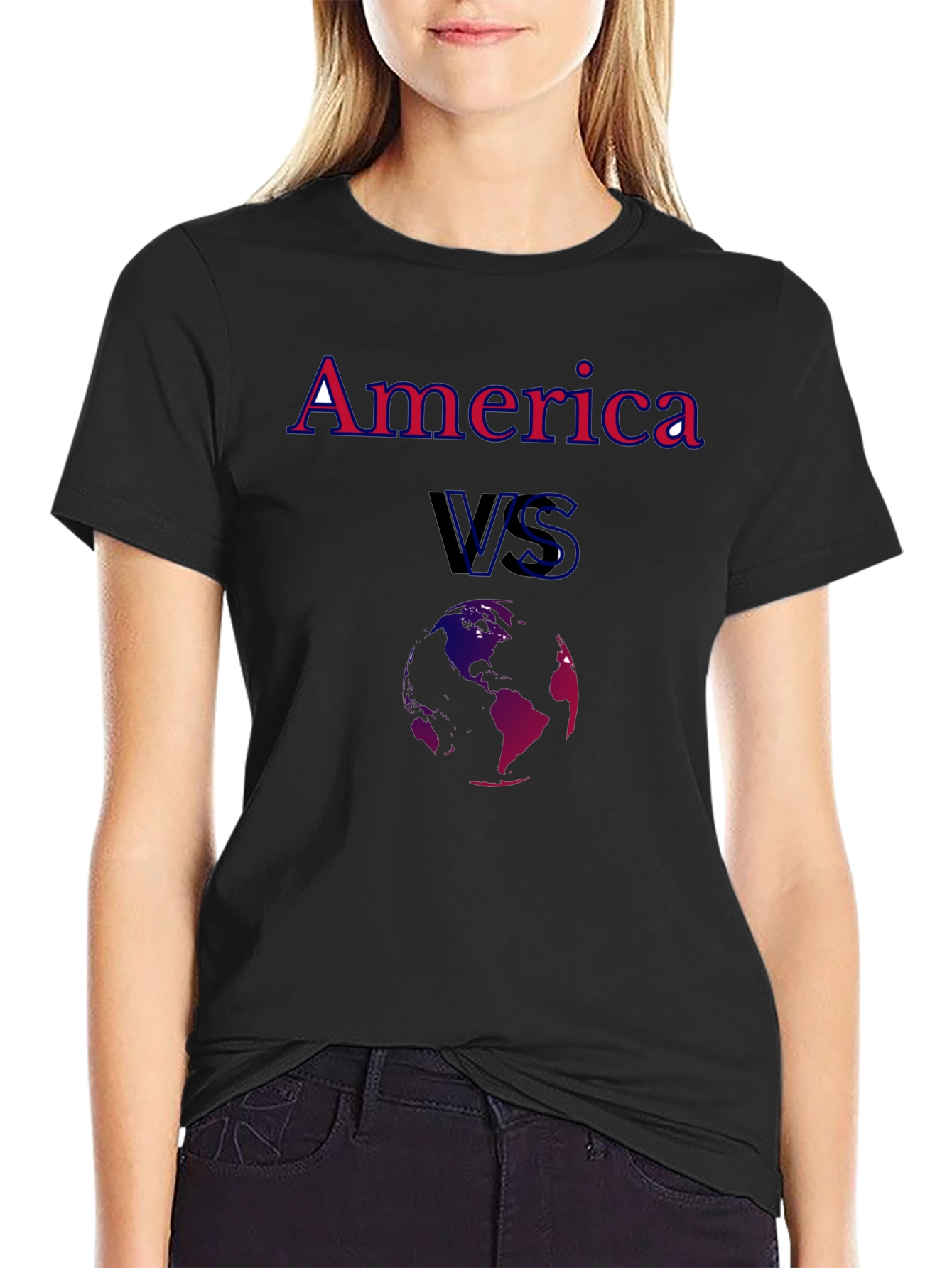 America VS the World Graphic T-Shirt