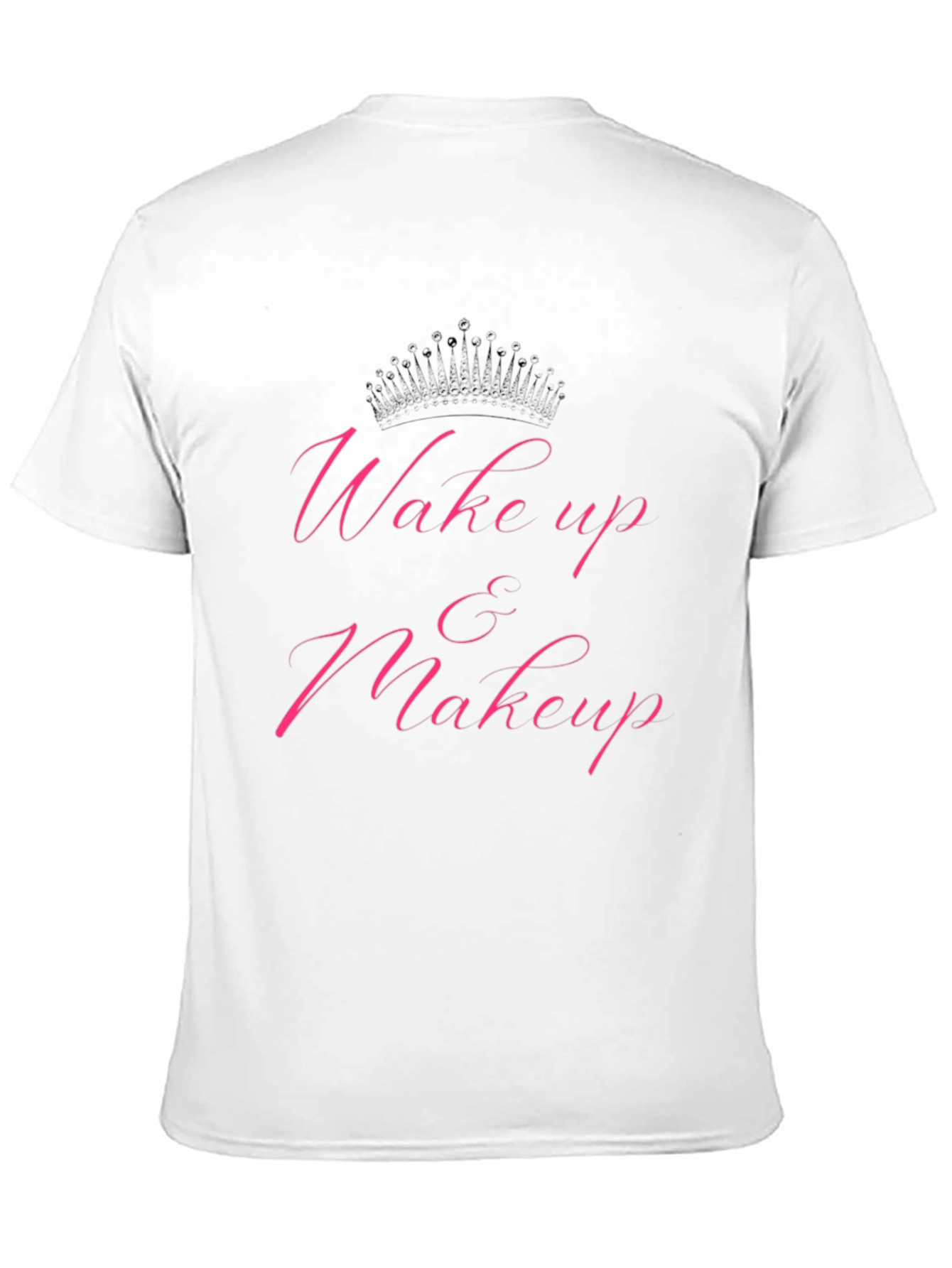 Wake Up & Makeup Graphic Tee - Black