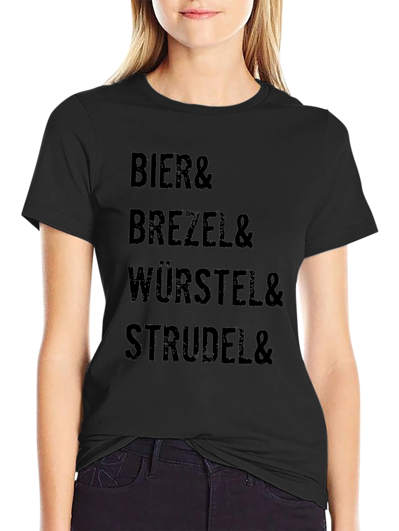 Bier Brezel Wurstel Strudel T-Shirt - Bavarian Foodie