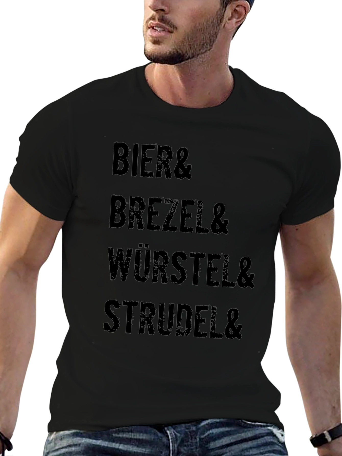 Bier Brezel Wurstel Strudel T-Shirt - Bavarian Foodie