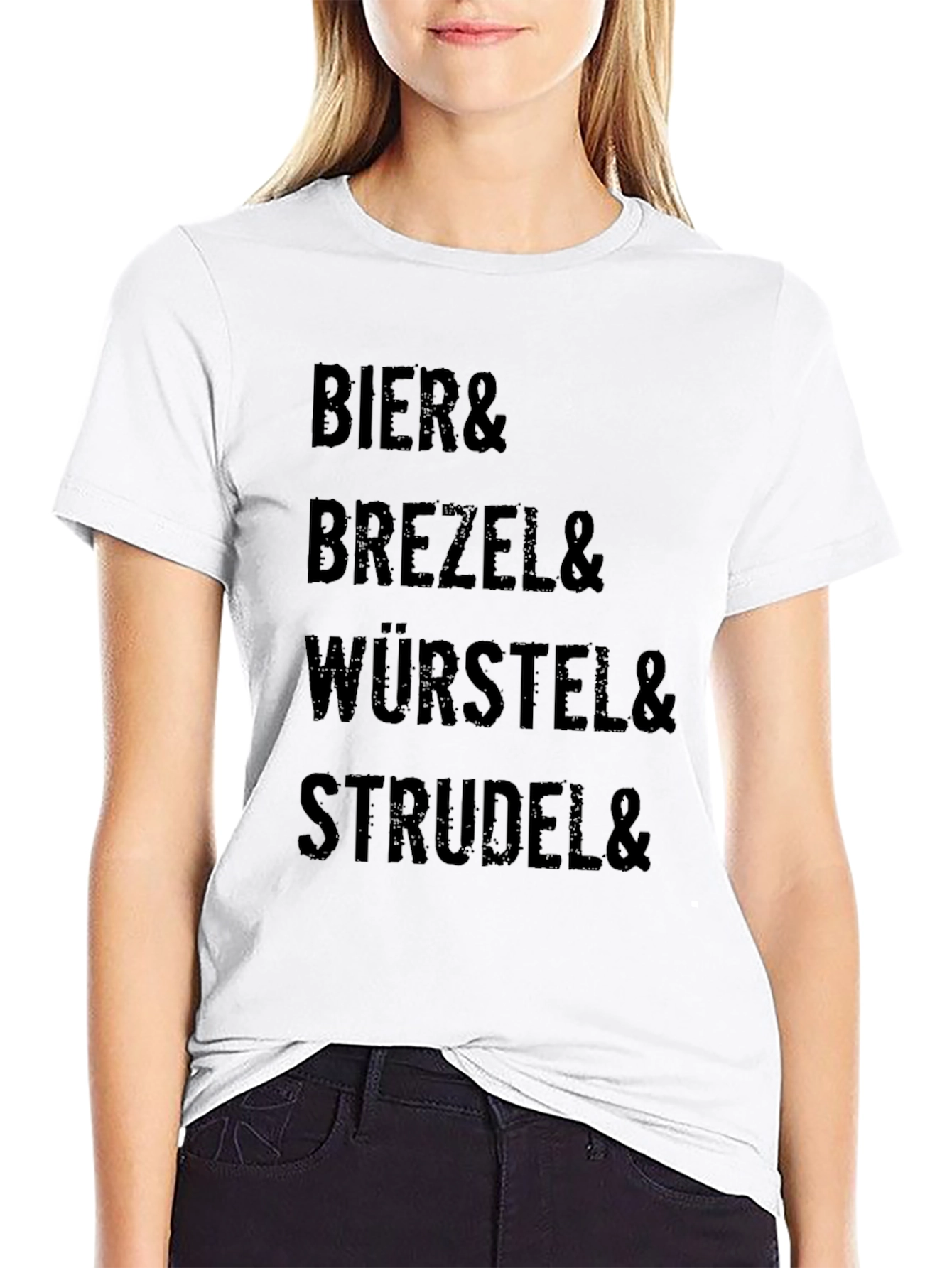 Bier Brezel Wurstel Strudel T-Shirt - Bavarian Foodie