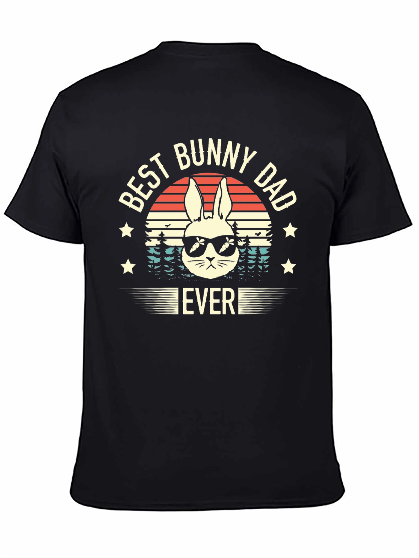 Best Bunny Dad Ever Graphic T-Shirt