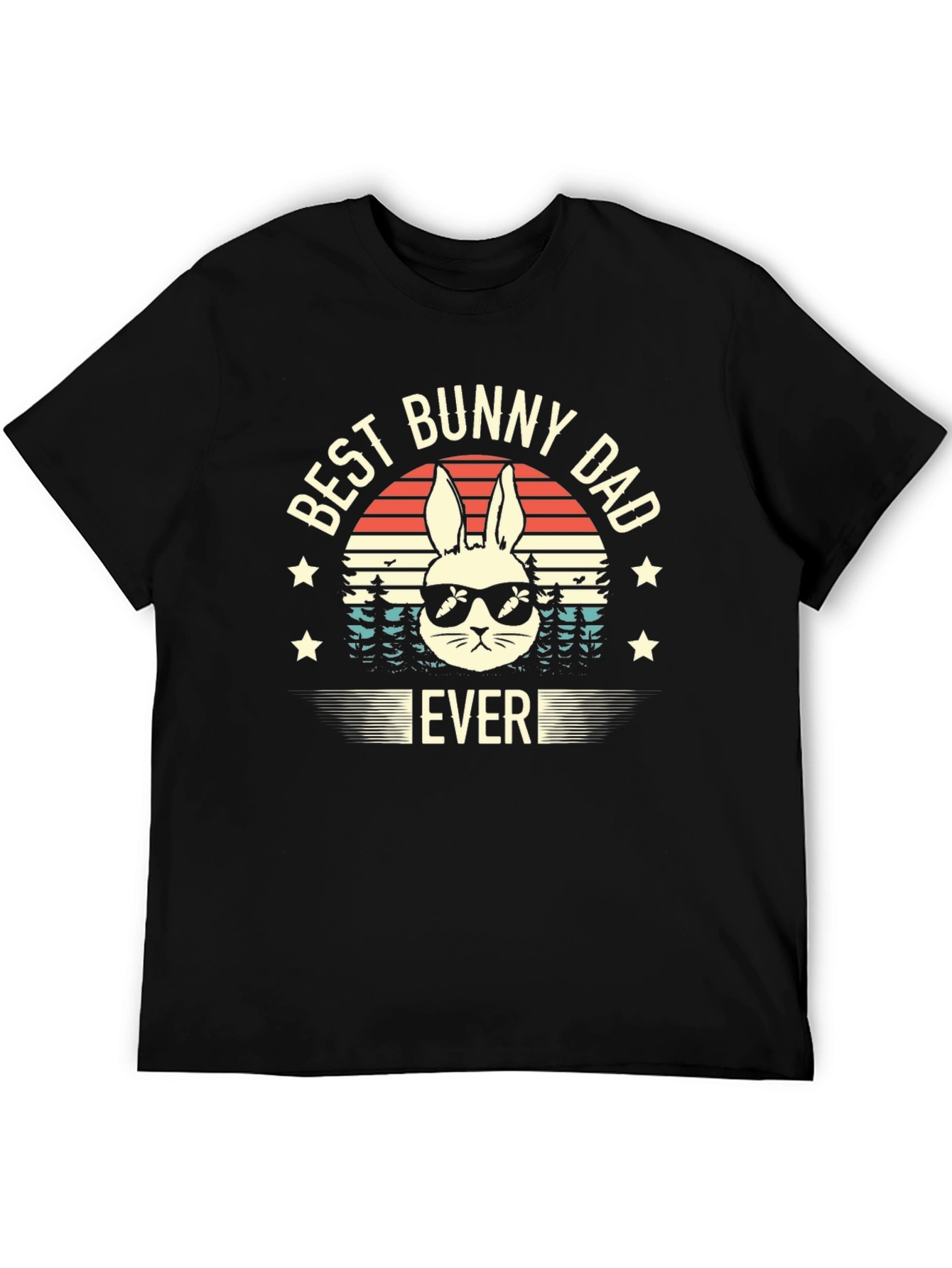 Best Bunny Dad Ever Graphic T-Shirt