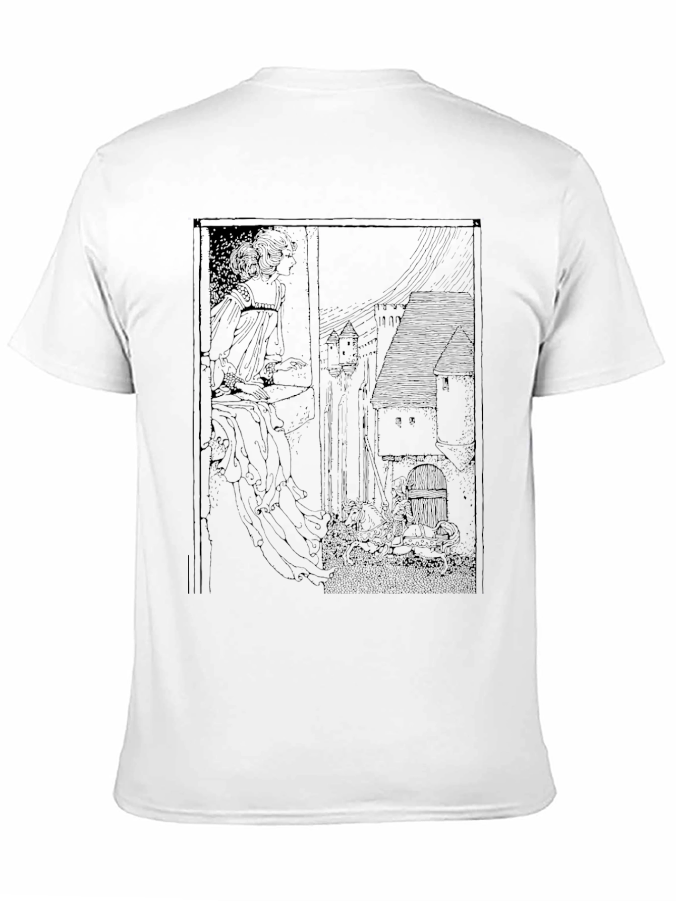 Unique Black T-Shirt with Artistic Print