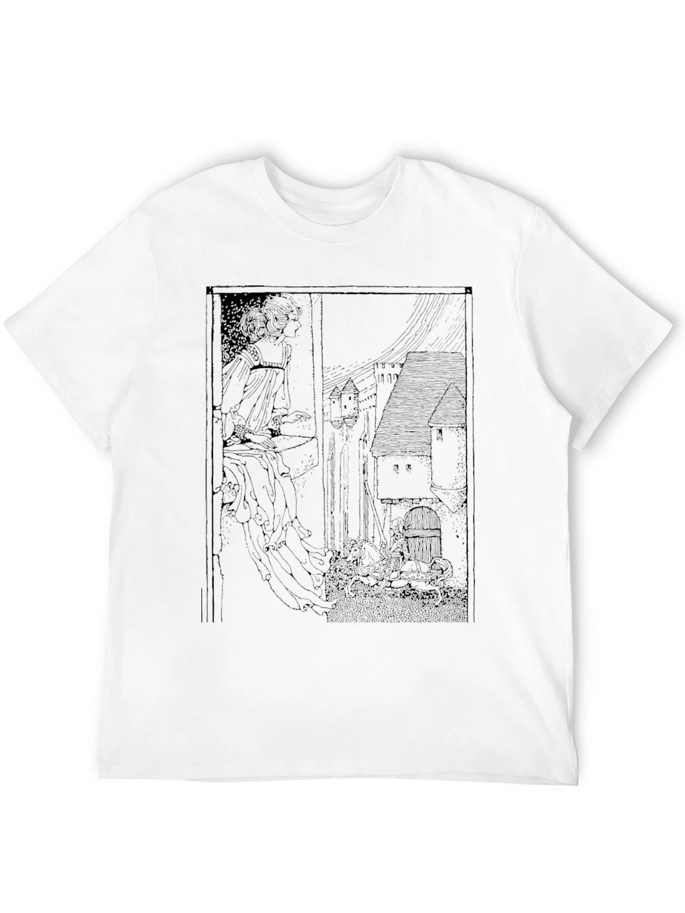 Unique Black T-Shirt with Artistic Print