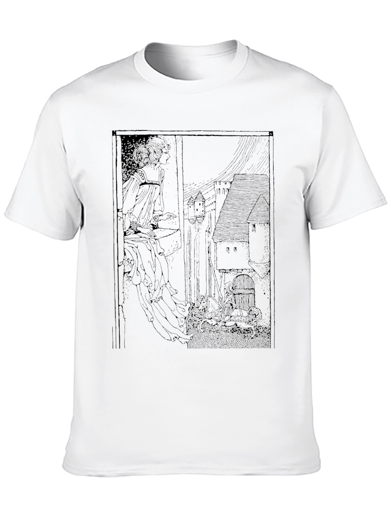 Unique Black T-Shirt with Artistic Print