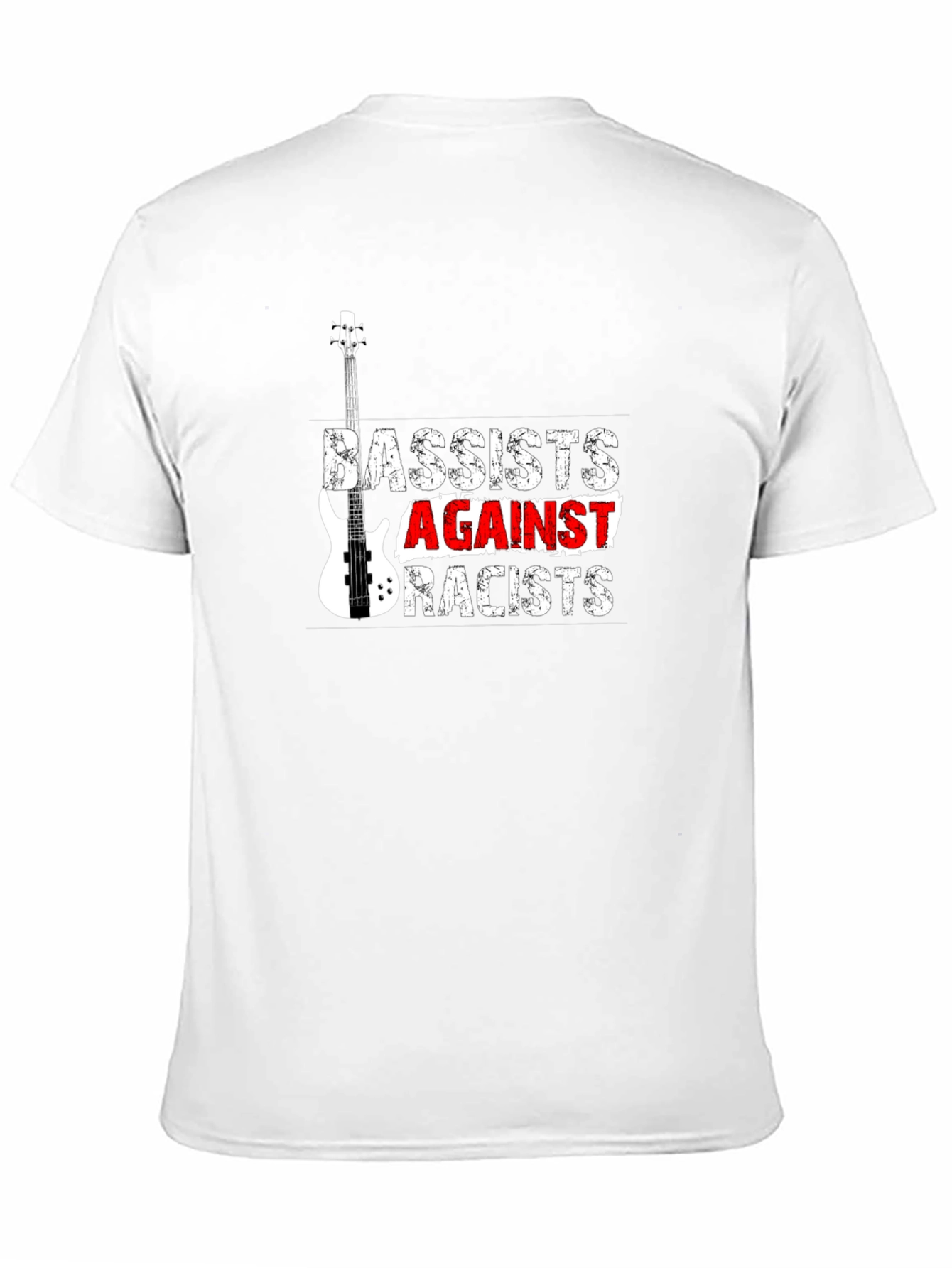 Bassists Against Racists Black T-Shirt