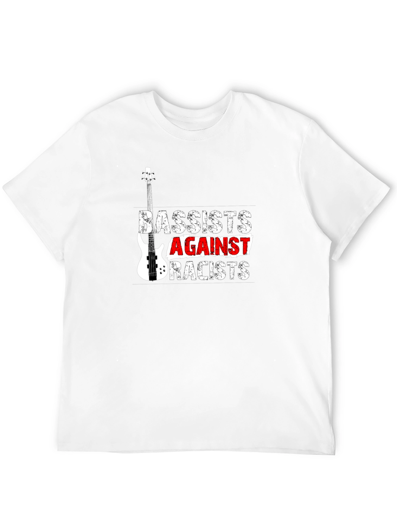 Bassists Against Racists Black T-Shirt