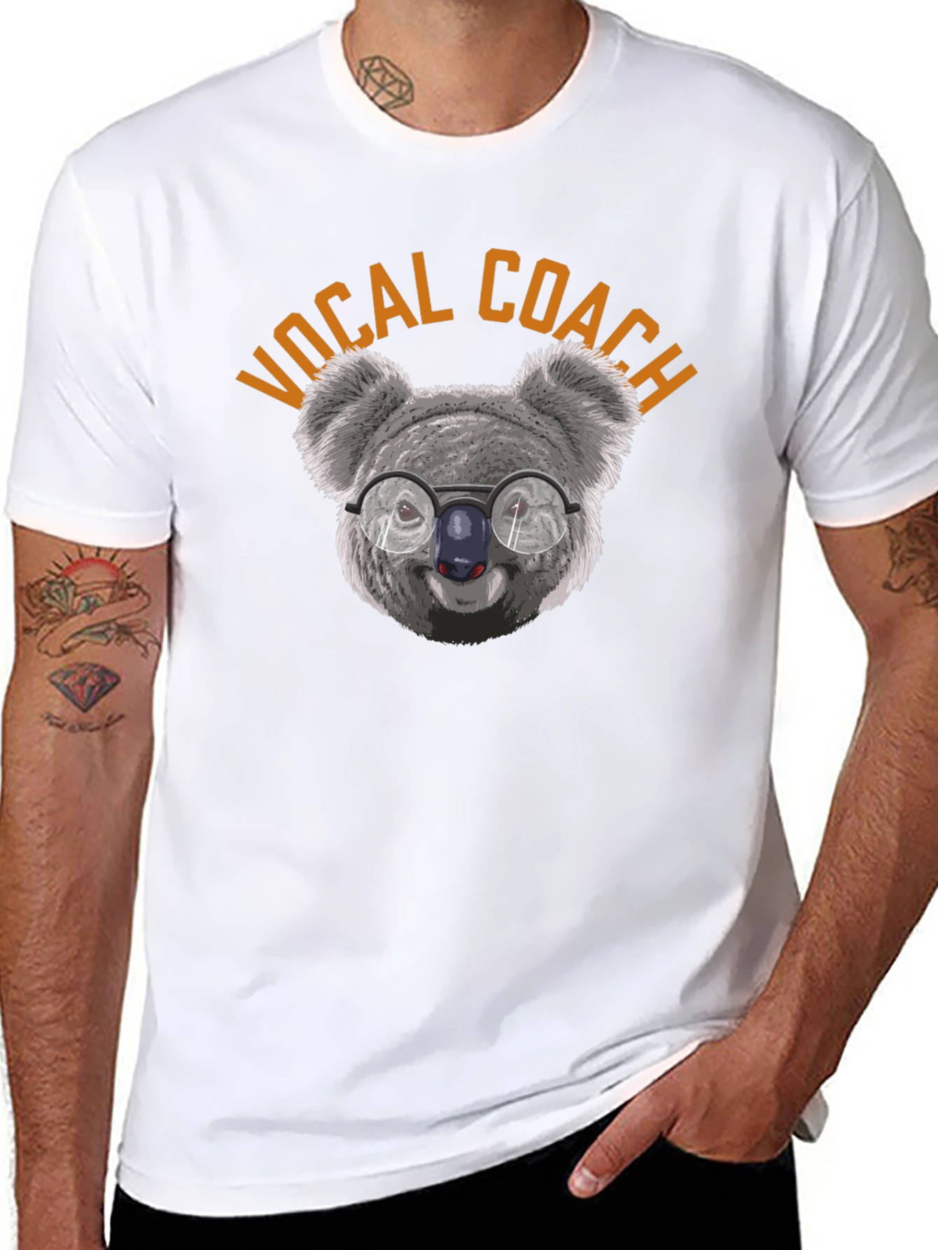 Vocal Coach Koala T-Shirt - Funny Music Teacher Tee