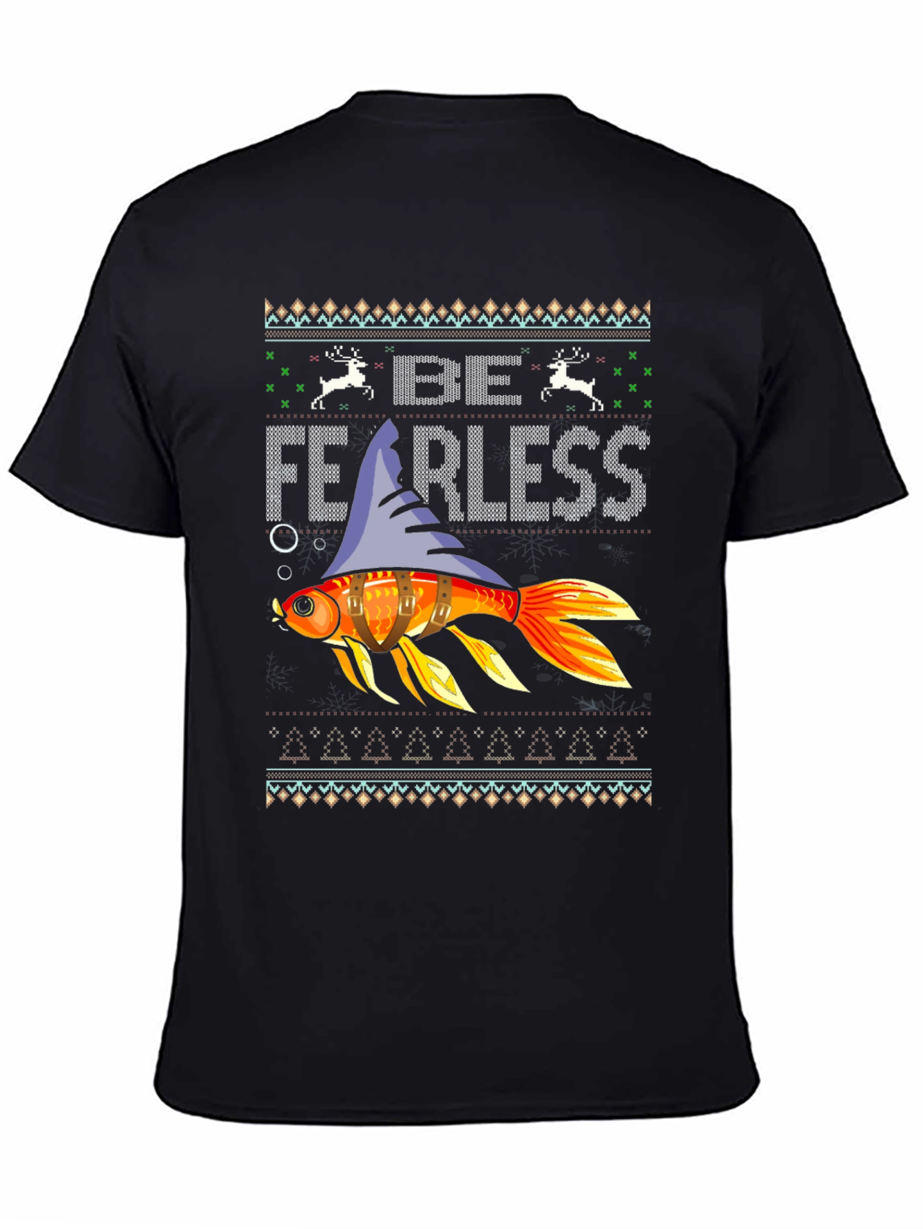Be Fearless Fish Ugly Christmas Sweater T-Shirt