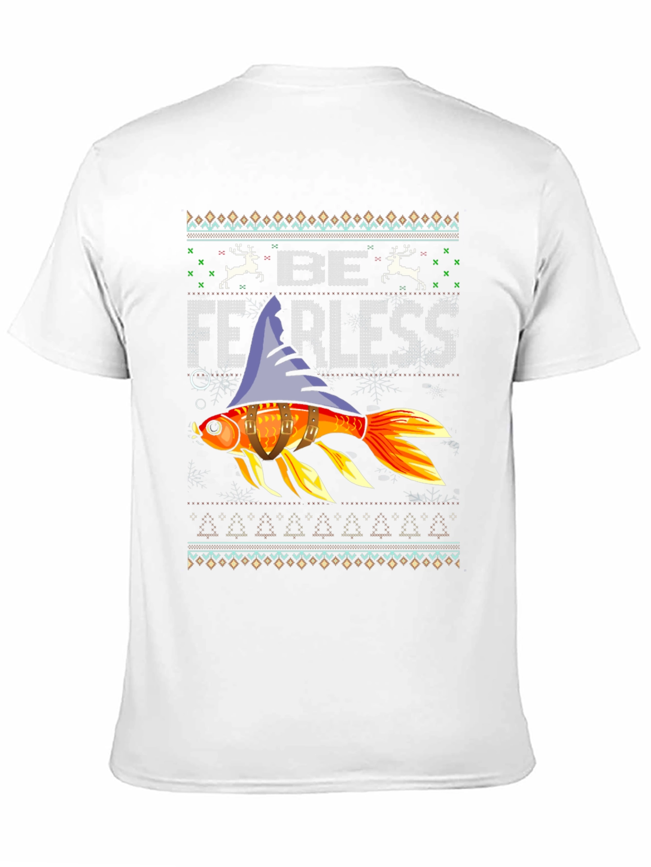 Be Fearless Fish Ugly Christmas Sweater T-Shirt