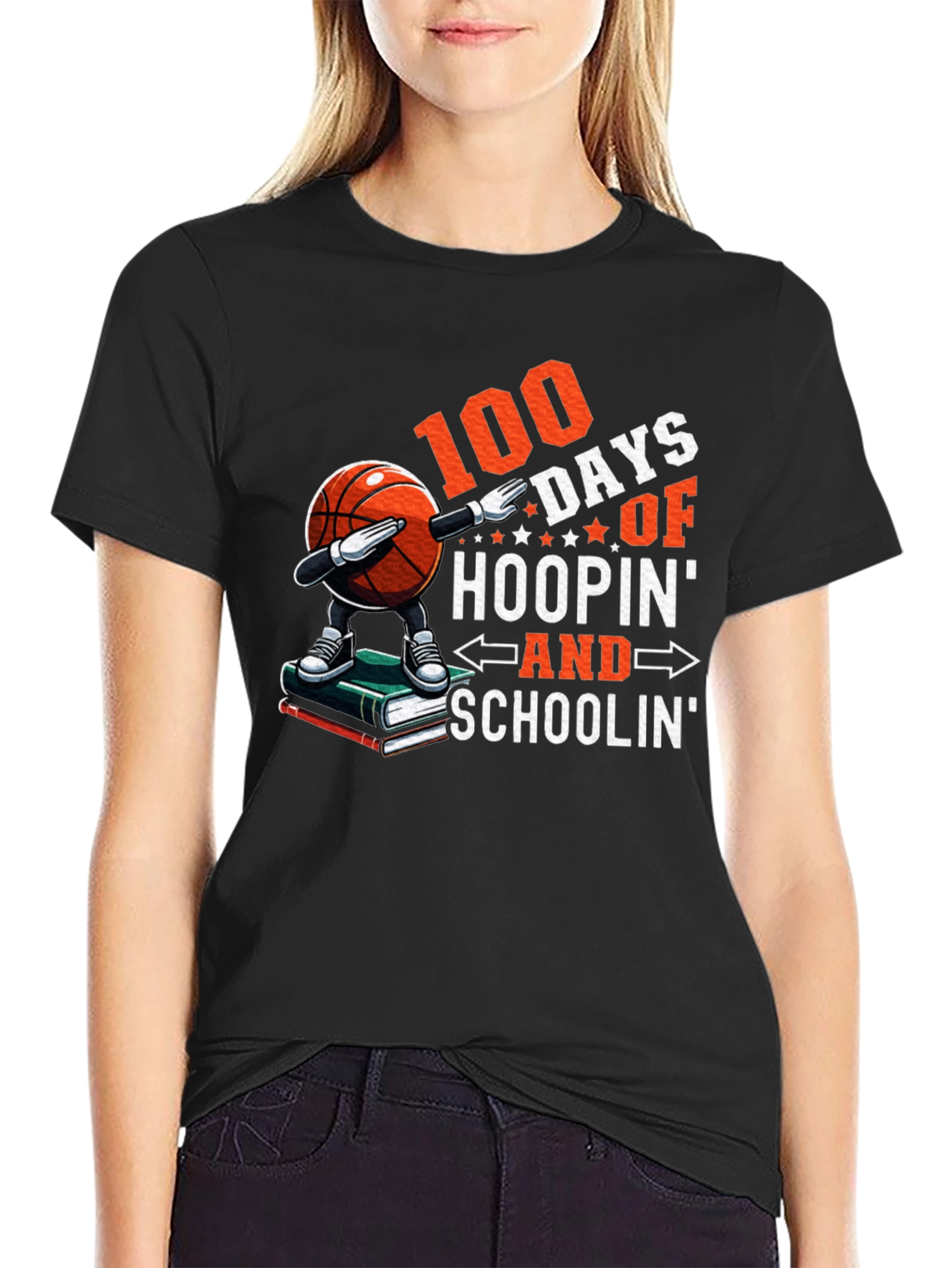 100 Days Hoopin & Schoolin T-Shirt