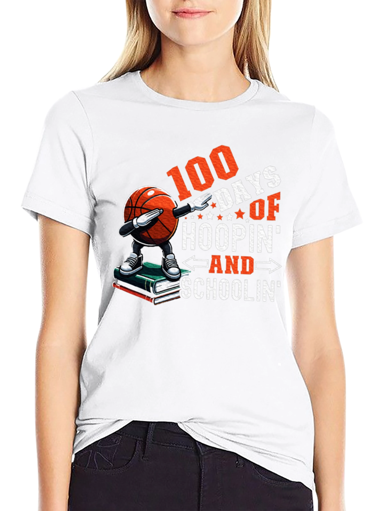 100 Days Hoopin & Schoolin T-Shirt