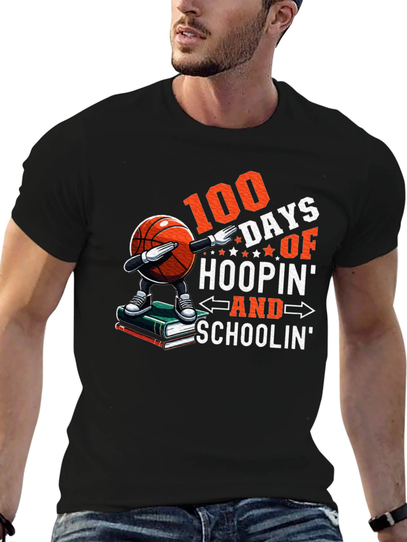 100 Days Hoopin & Schoolin T-Shirt