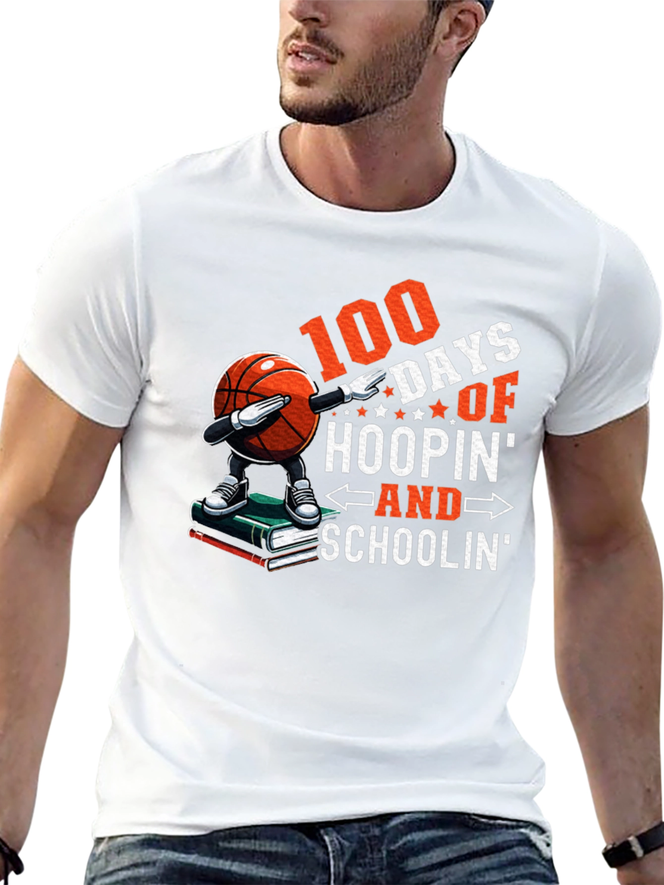 100 Days Hoopin & Schoolin T-Shirt