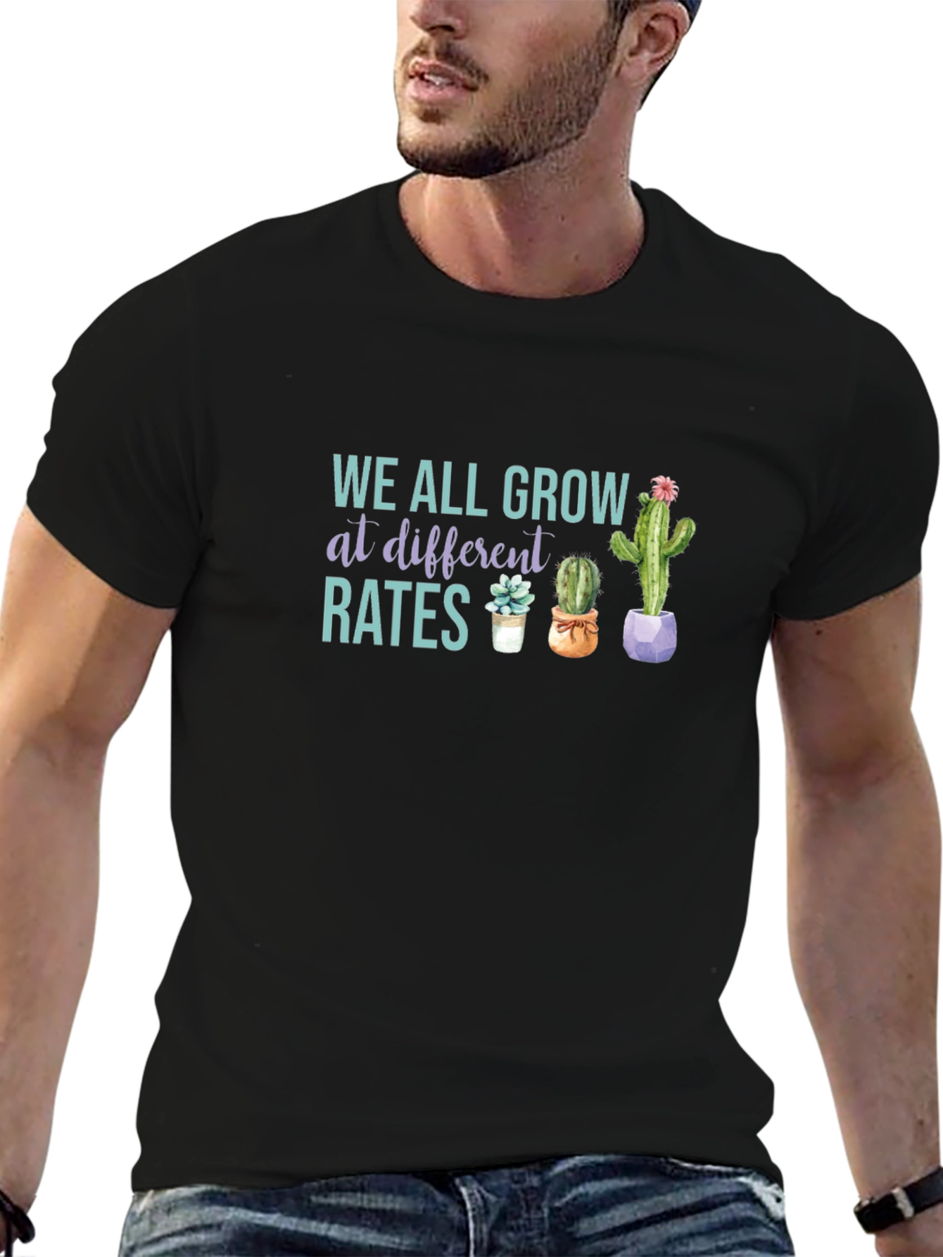 We All Grow at Different Rates Graphic Tee