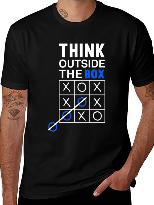 Think Outside the Box T-Shirt - Creative Graphic Tee