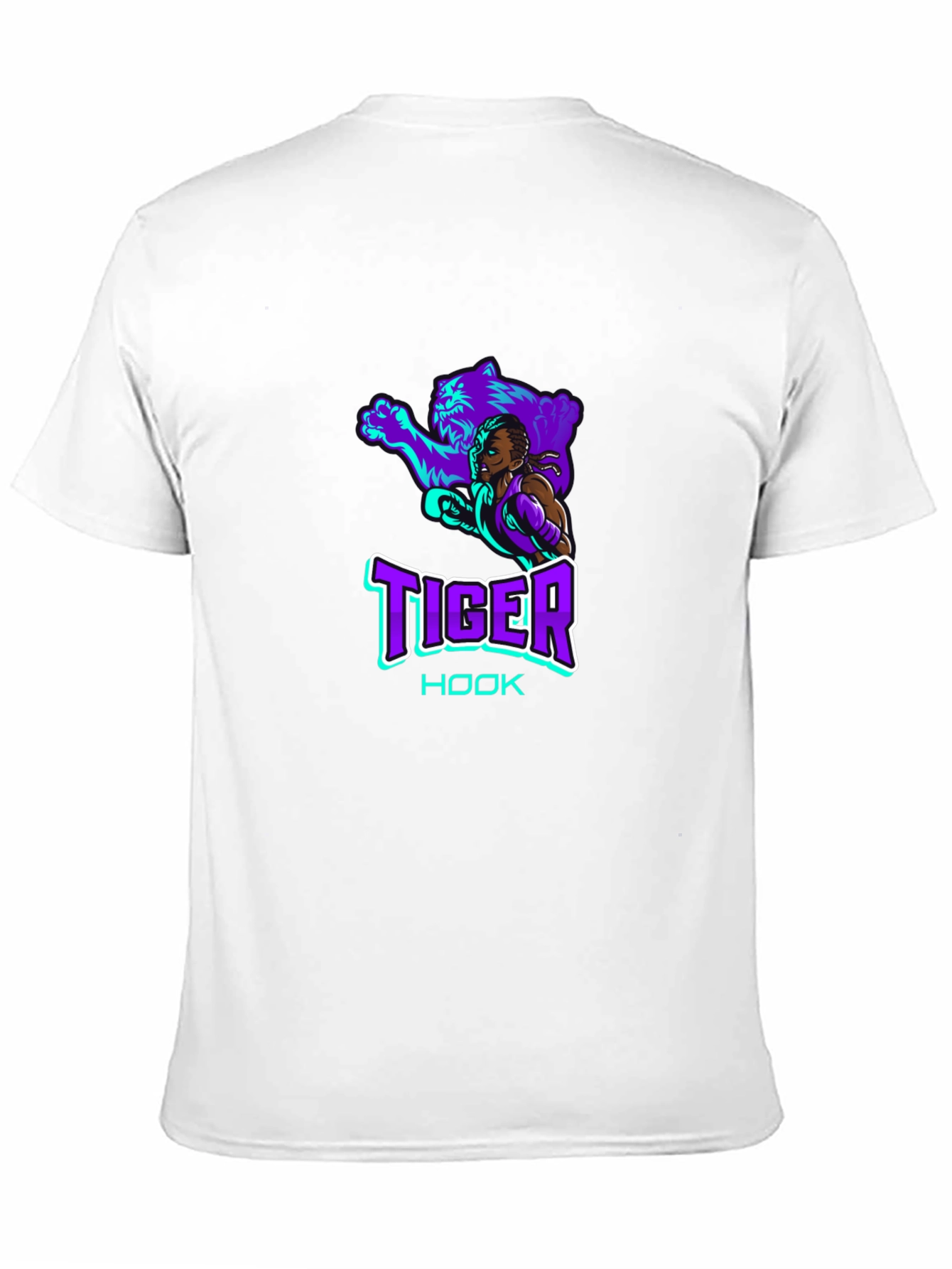 Tiger Hook Graphic Tee - Cool Black T-Shirt