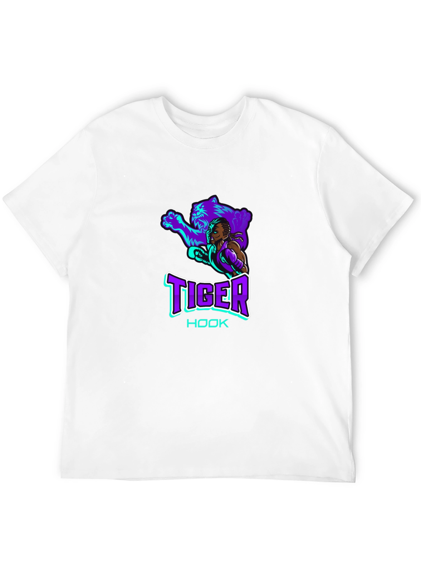 Tiger Hook Graphic Tee - Cool Black T-Shirt