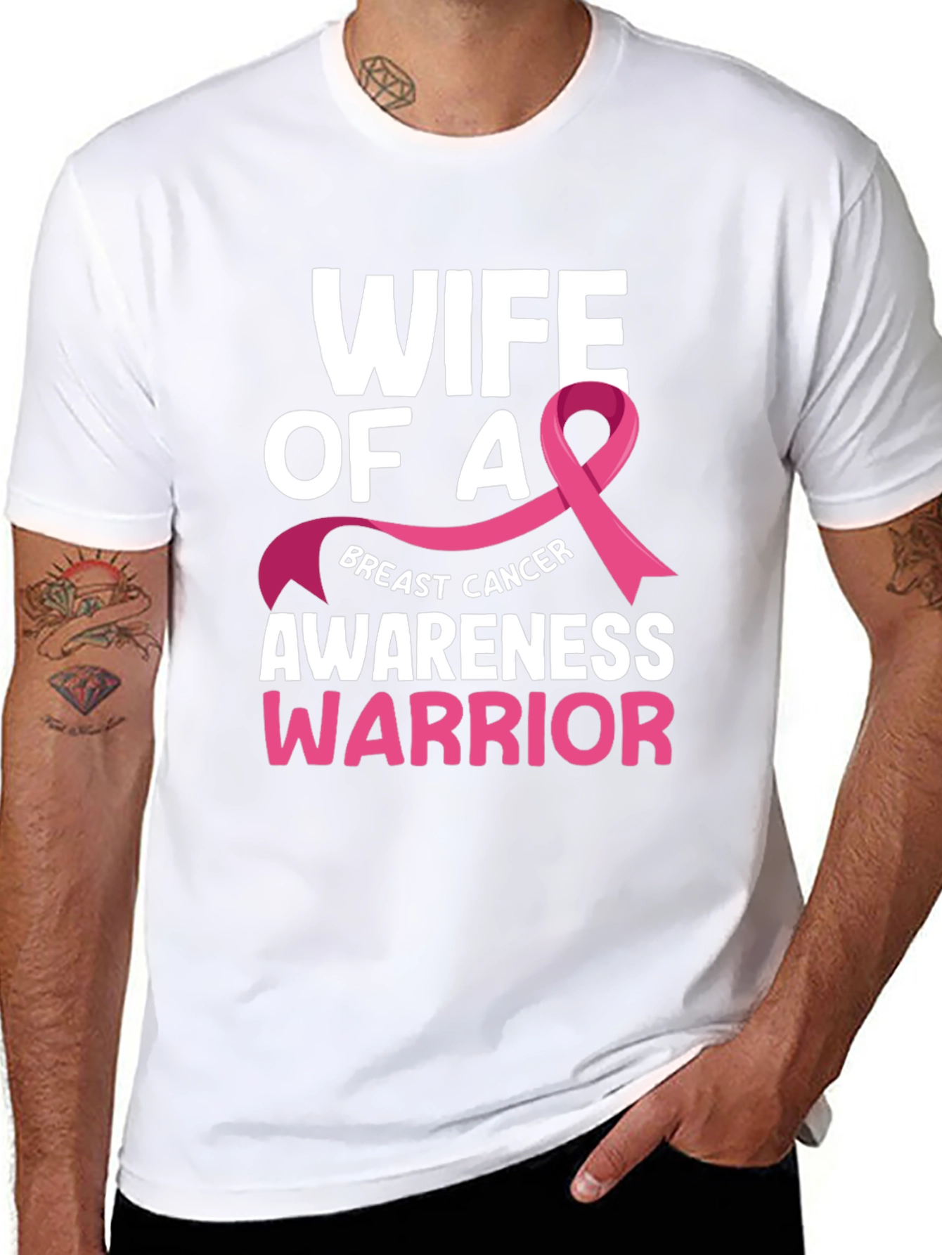 Wife of A Breast Cancer Awareness Warrior T-Shirt