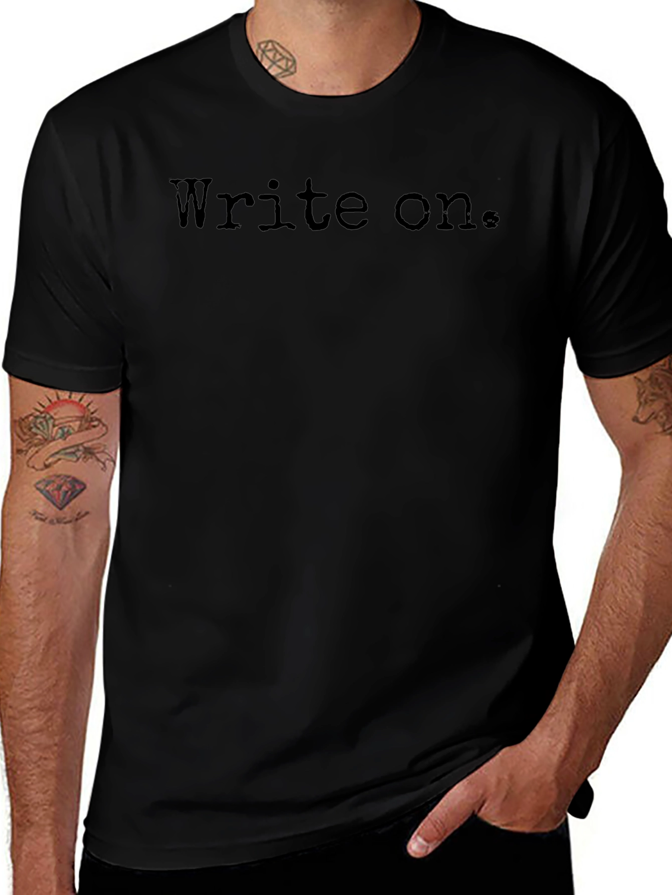 Write On. Classic Black Tee