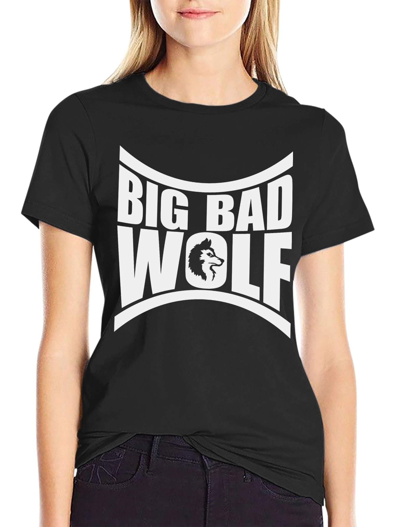 Big Bad Wolf Graphic Tee - Black