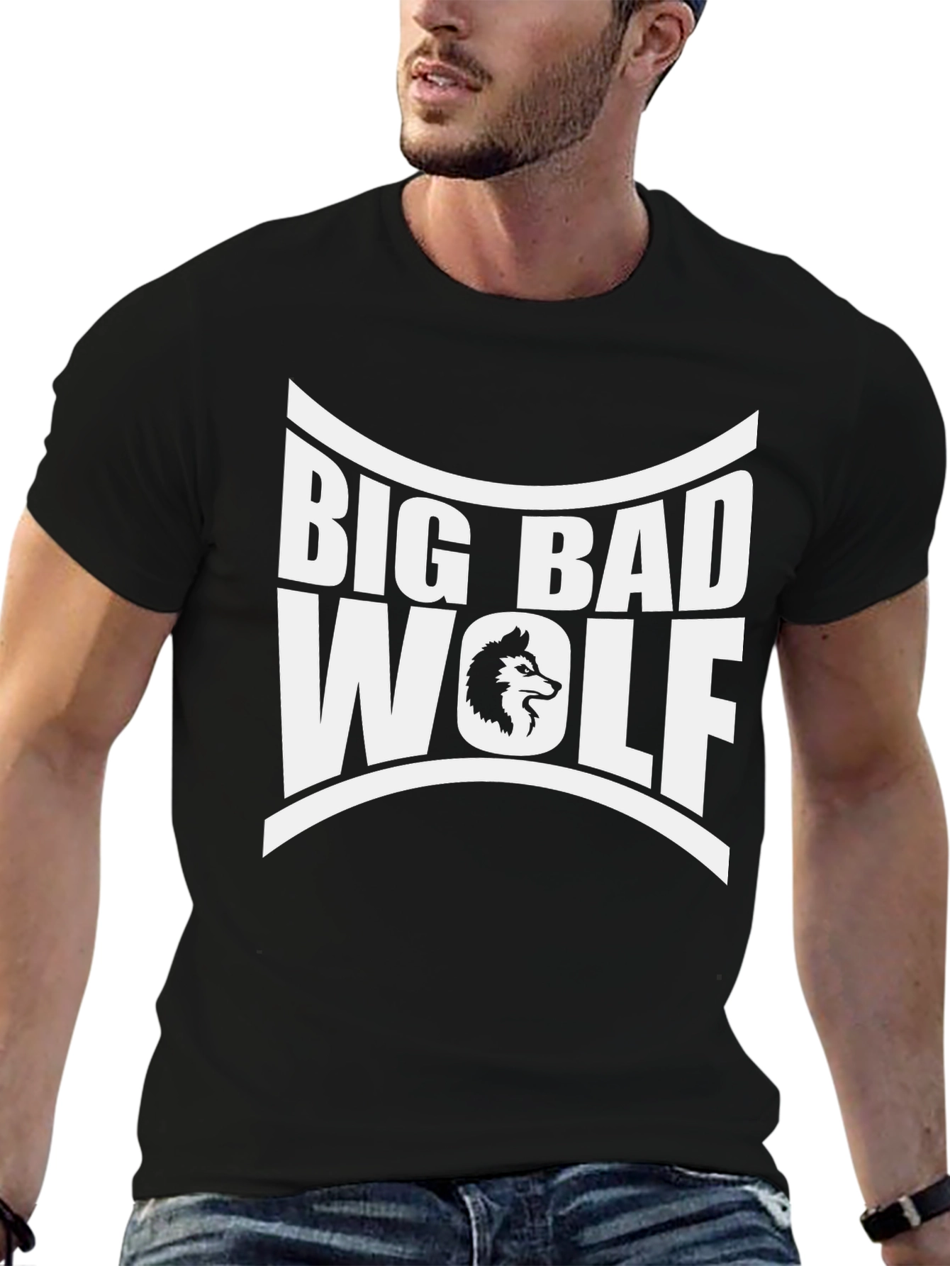 Big Bad Wolf Graphic Tee - Black