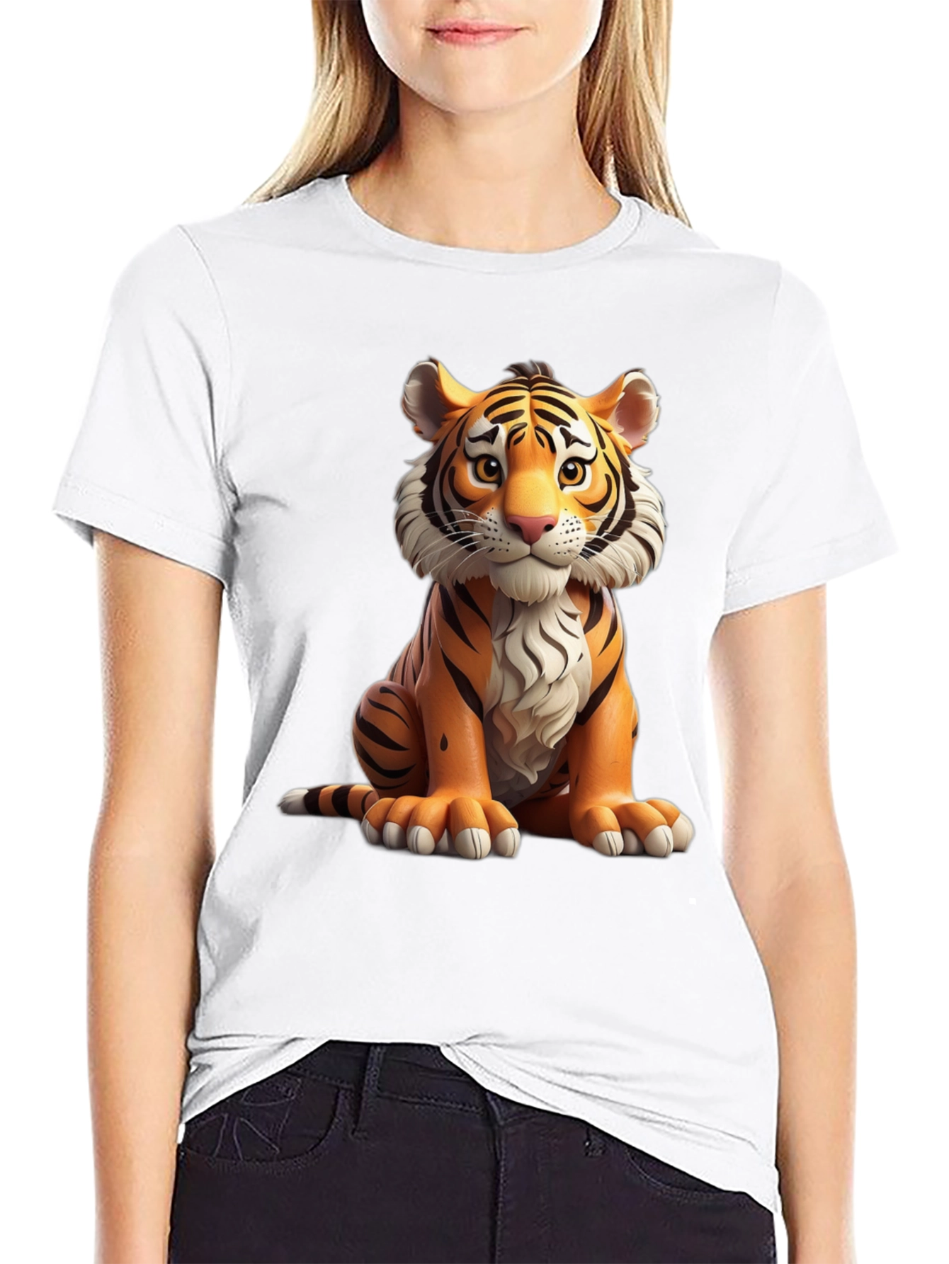 Tiger Graphic Tee - Cute Cartoon Tiger T-Shirt