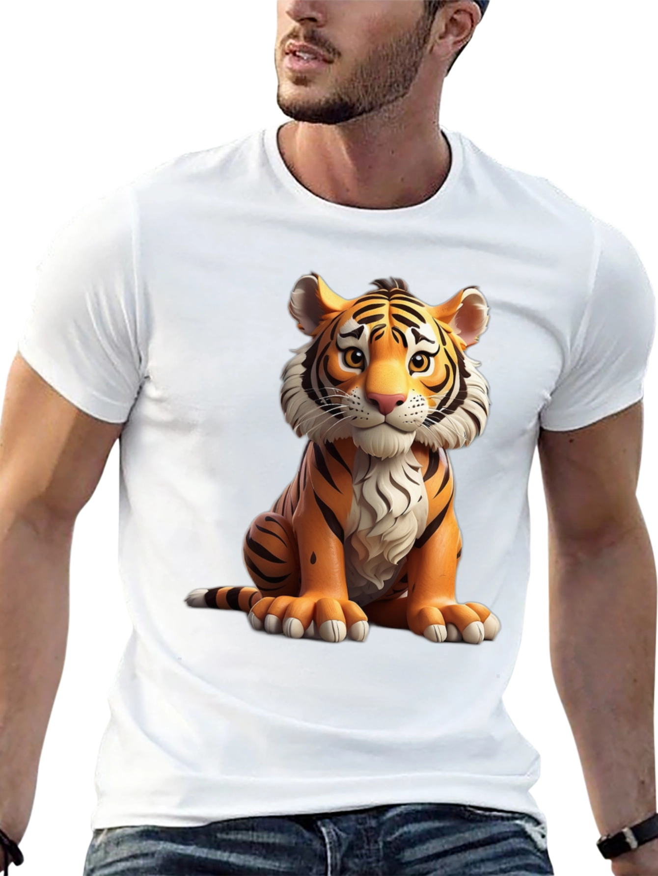 Tiger Graphic Tee - Cute Cartoon Tiger T-Shirt