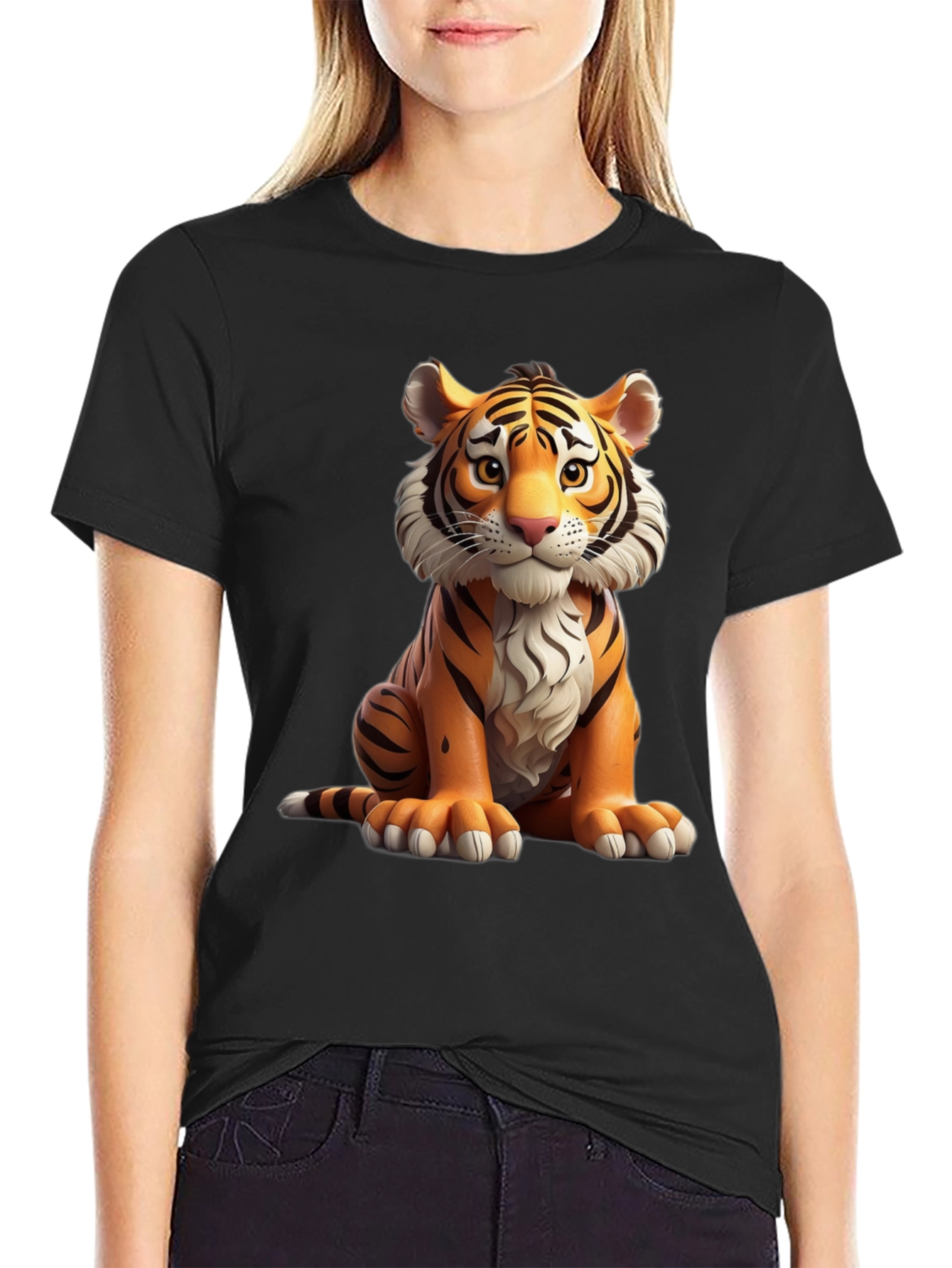 Tiger Graphic Tee - Cute Cartoon Tiger T-Shirt