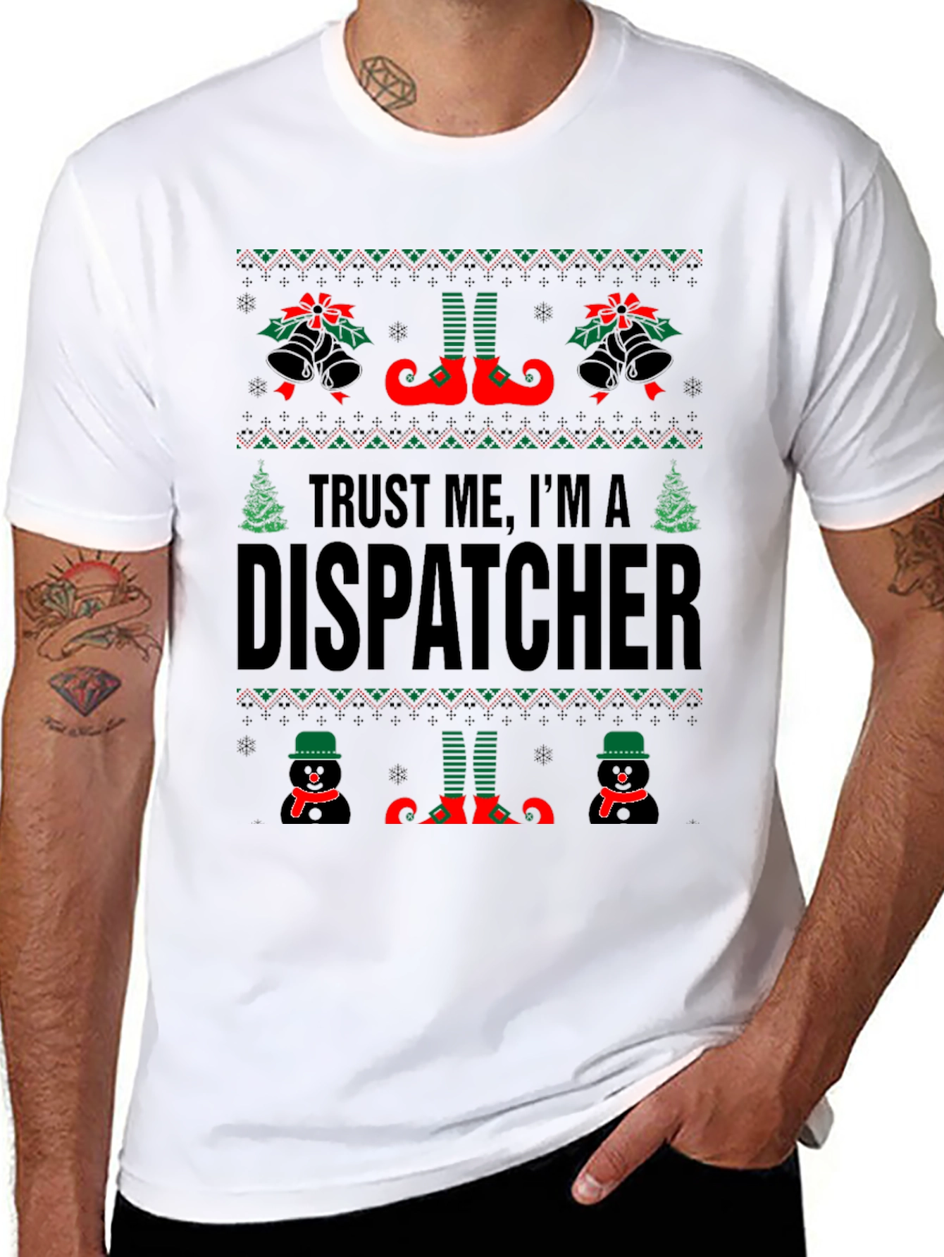 Trust Me Im A Dispatcher Christmas T-Shirt