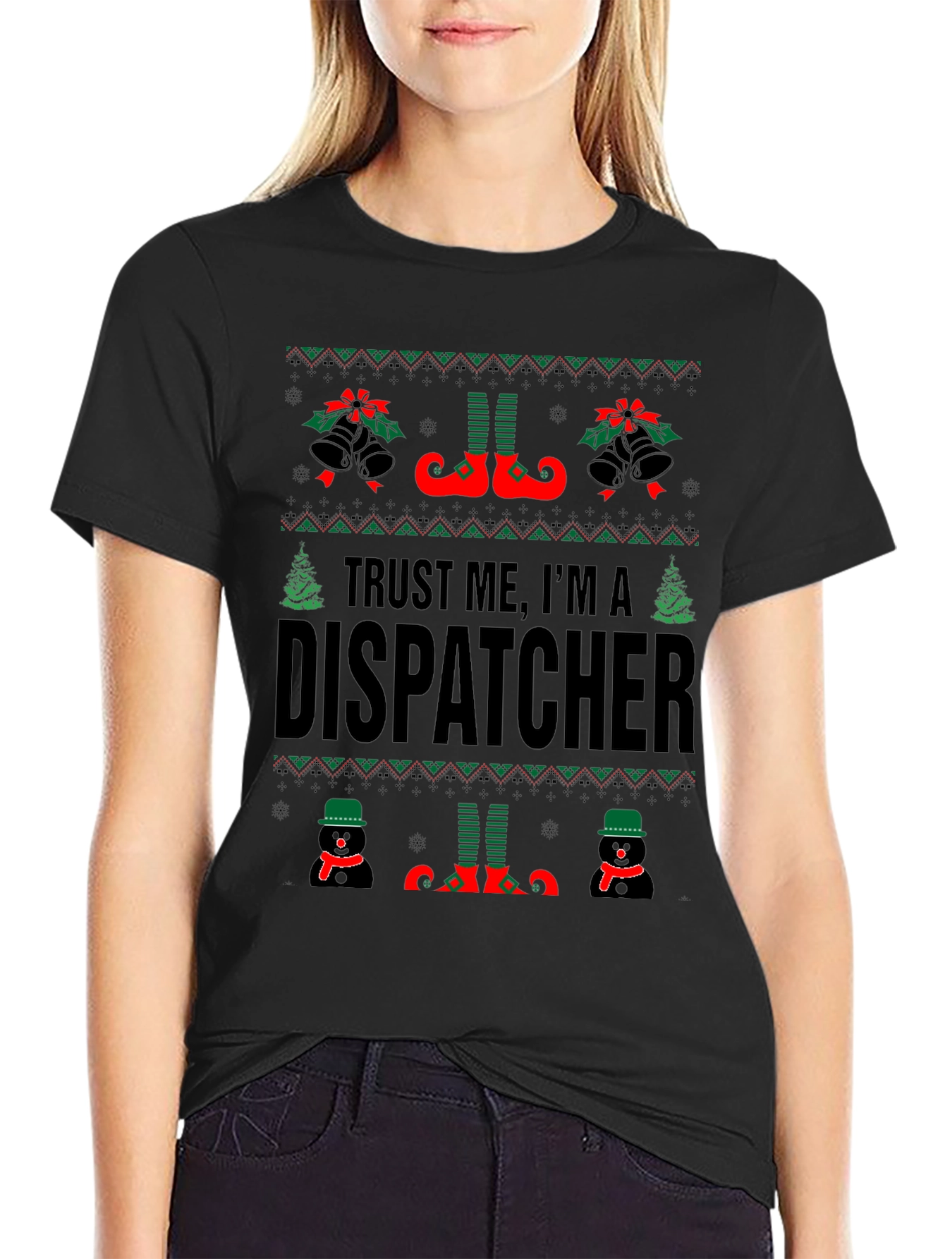 Trust Me Im A Dispatcher Christmas T-Shirt