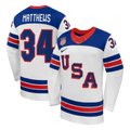 Auston Matthews USA 2026 Olympic Away Jersey - White