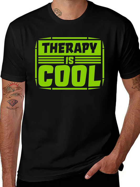 Therapy is Cool Graphic Tee - Trendy Unisex T-Shirt