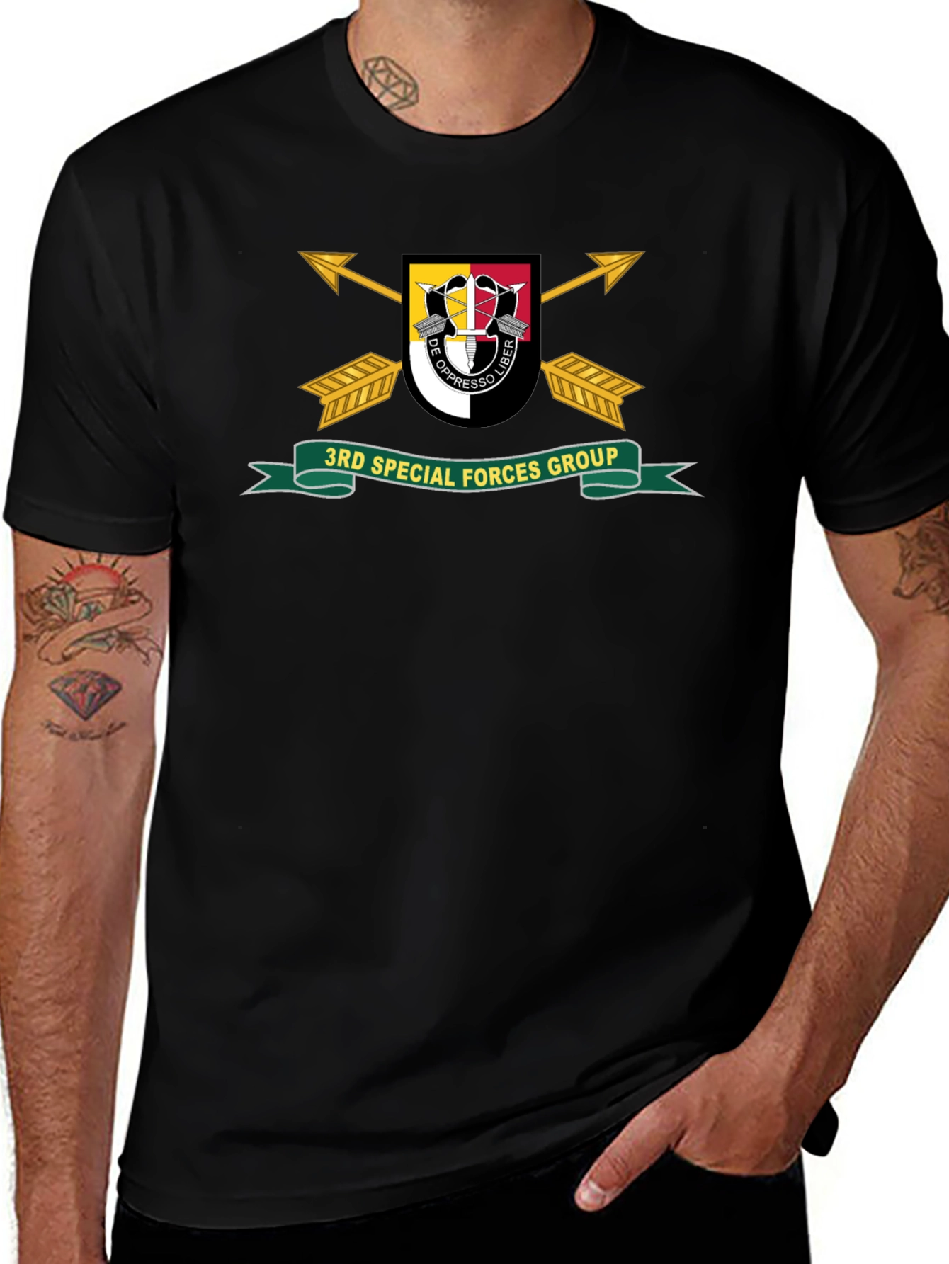 3rd Special Forces Group Black T-Shirt