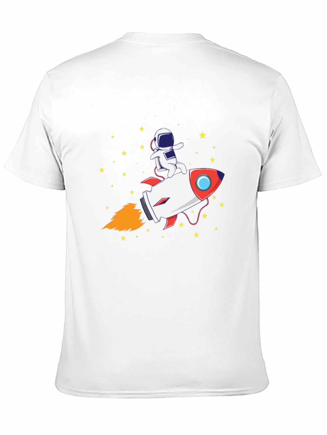 Astronaut Rocket Ride Graphic Tee - Black