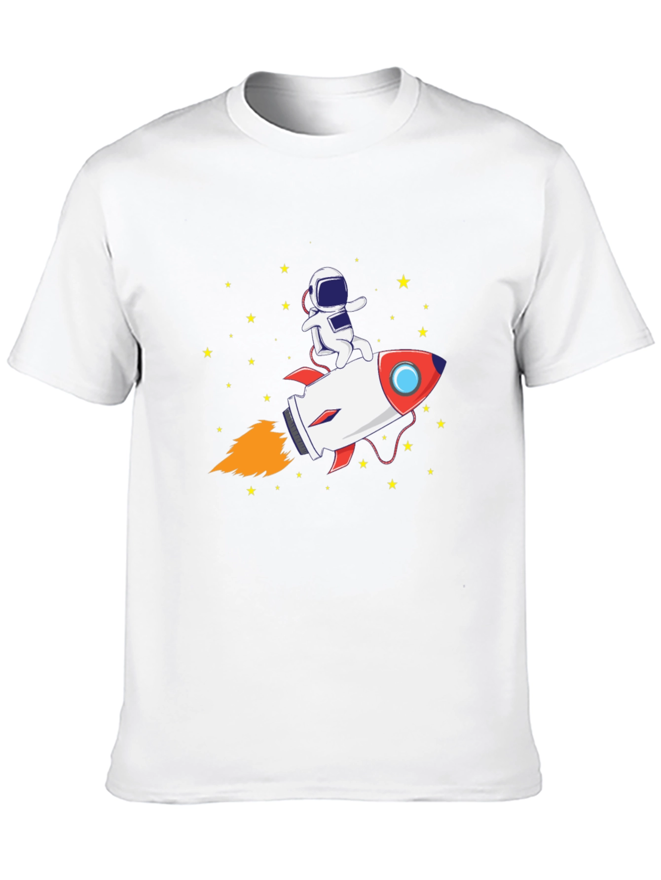 Astronaut Rocket Ride Graphic Tee - Black