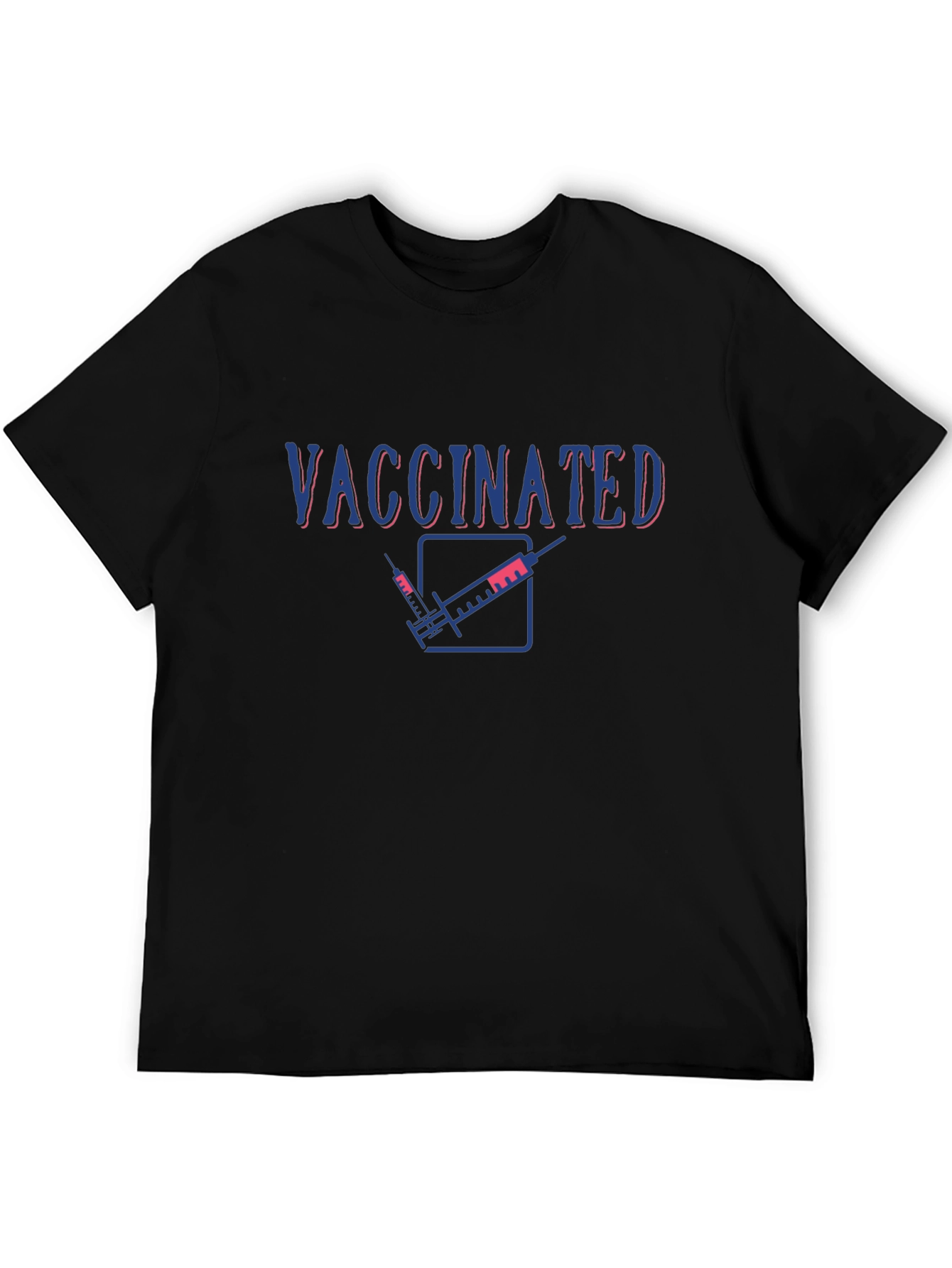 Vaccinated Graphic T-Shirt - Black