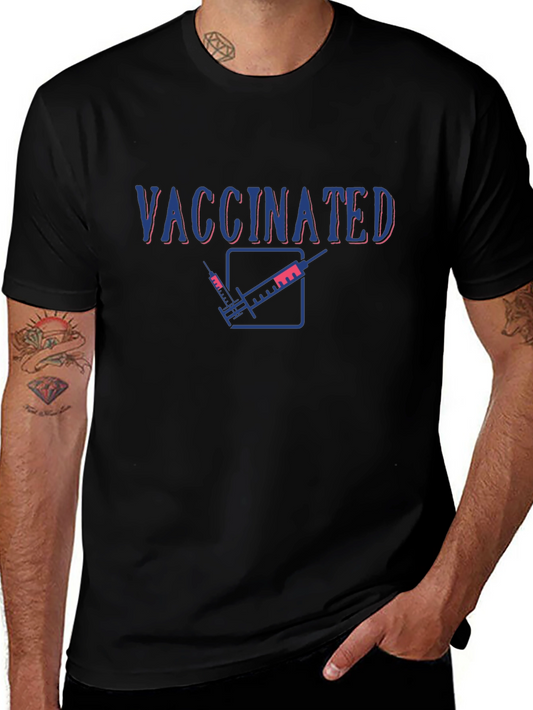 Vaccinated Graphic T-Shirt - Black