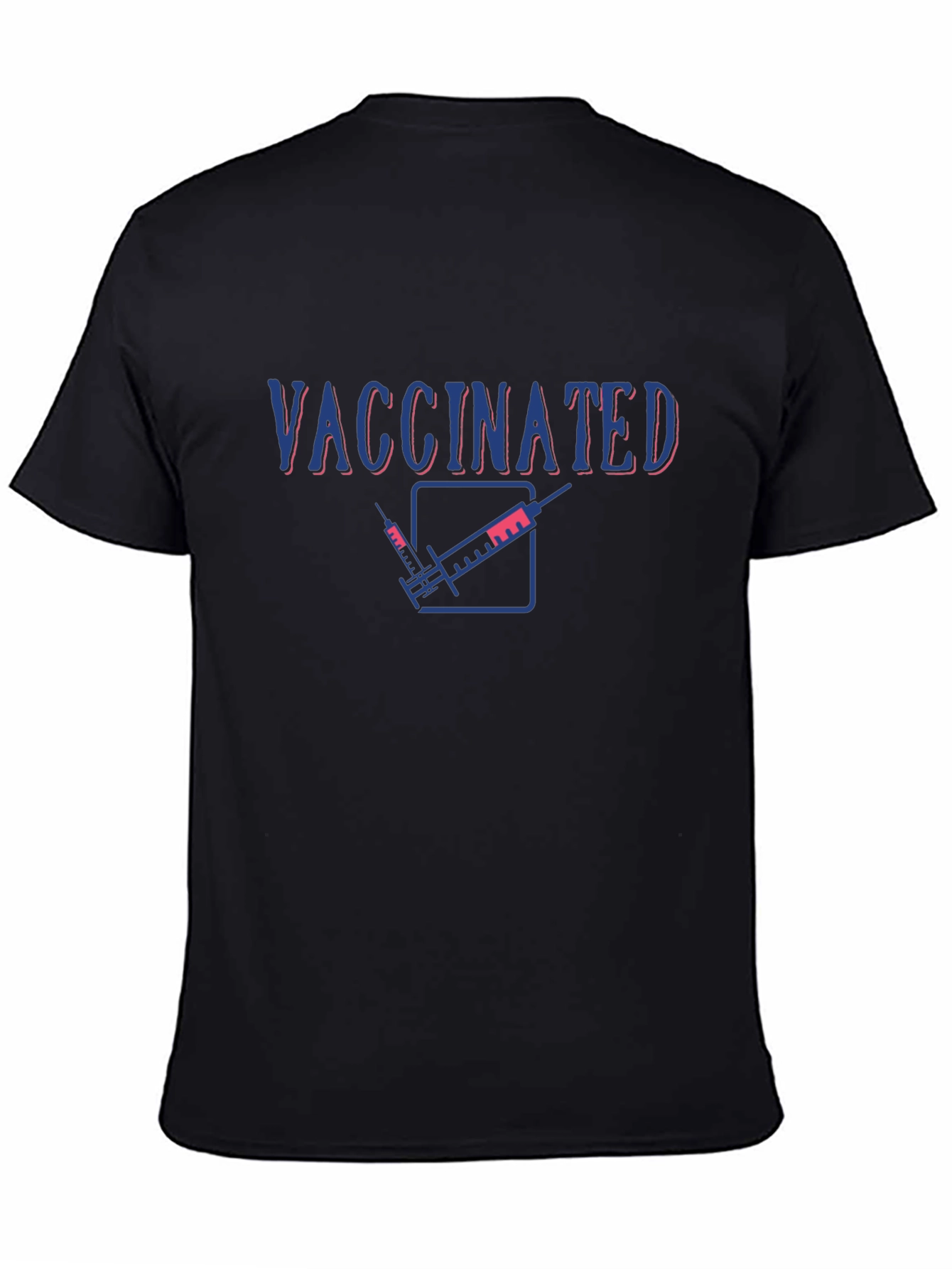 Vaccinated Graphic T-Shirt - Black