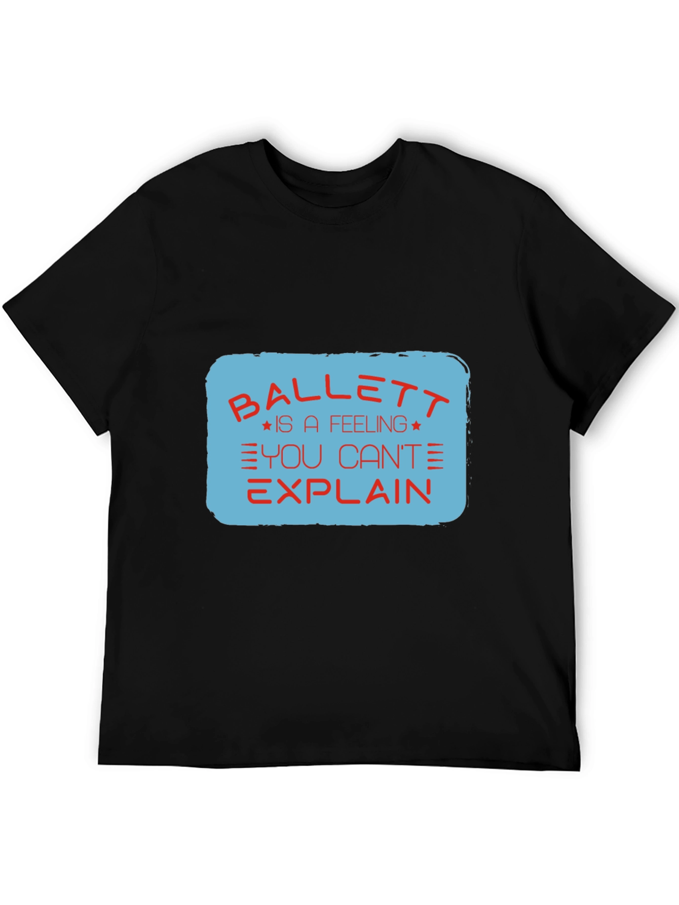 Ballett Feeling Mens Black Graphic Tee
