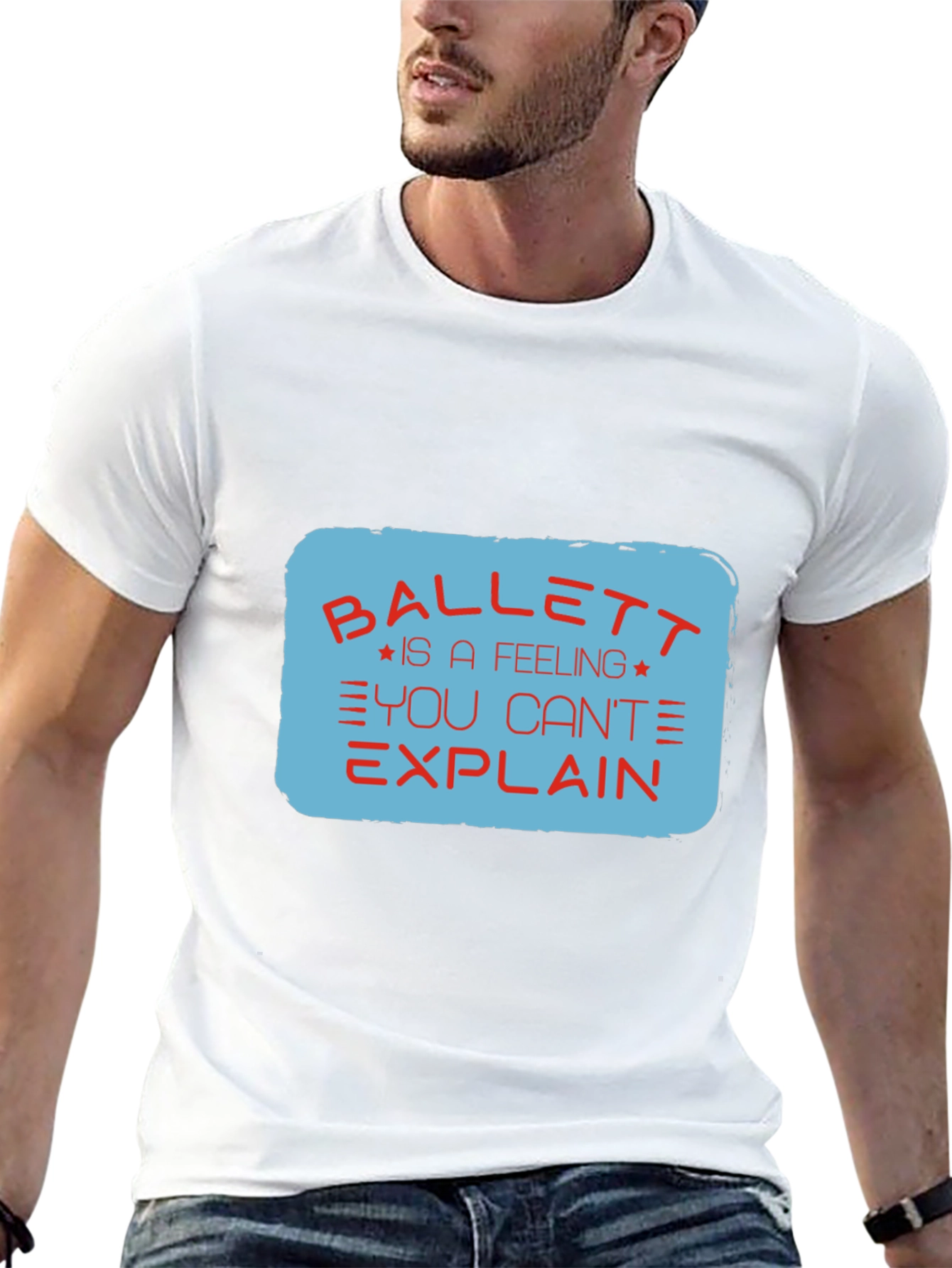 Ballett Feeling Mens Black Graphic Tee