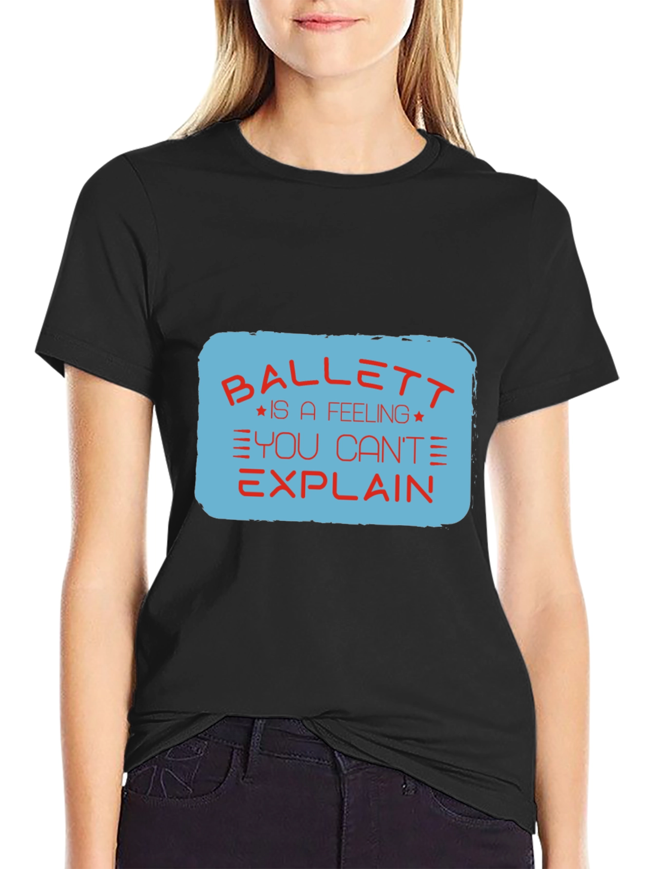 Ballett Feeling Mens Black Graphic Tee