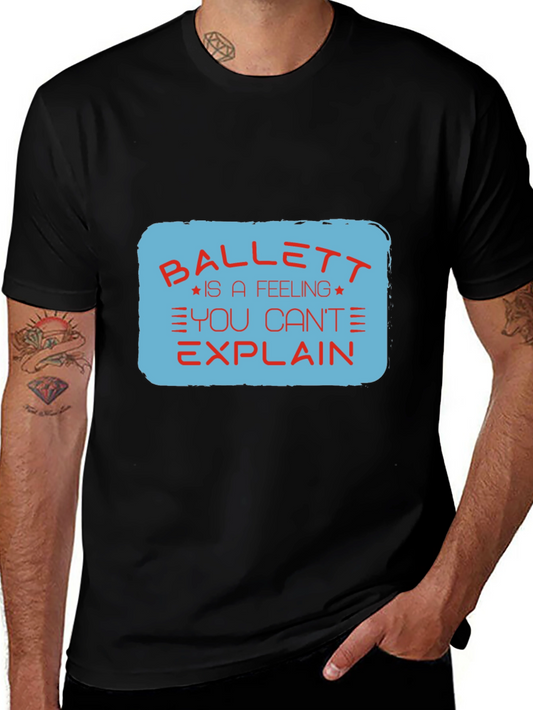 Ballett Feeling Mens Black Graphic Tee